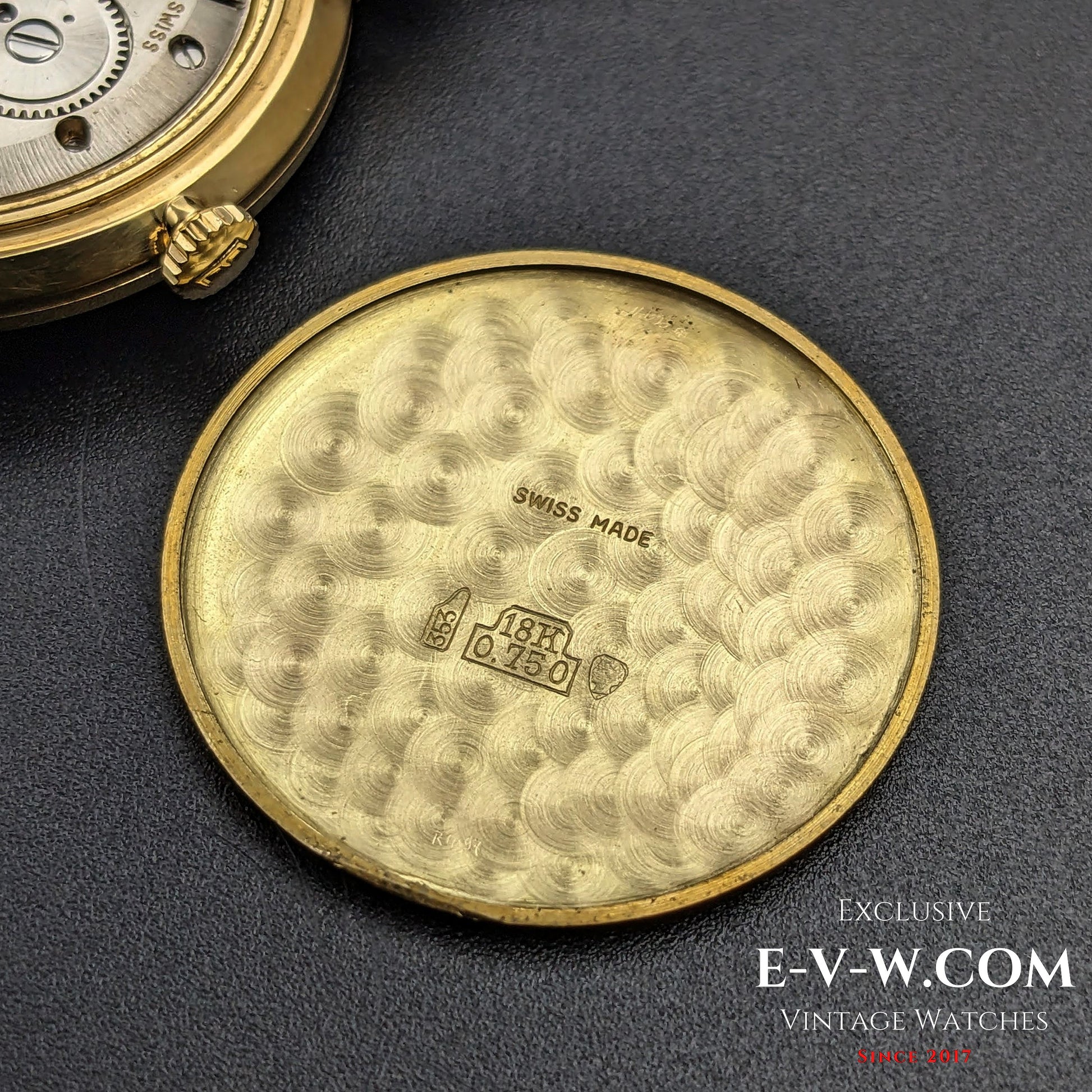 60 Years Old Vintage Eberhard & CO / 18k Gold/ Cal.236-12 B / Vintage 1960s