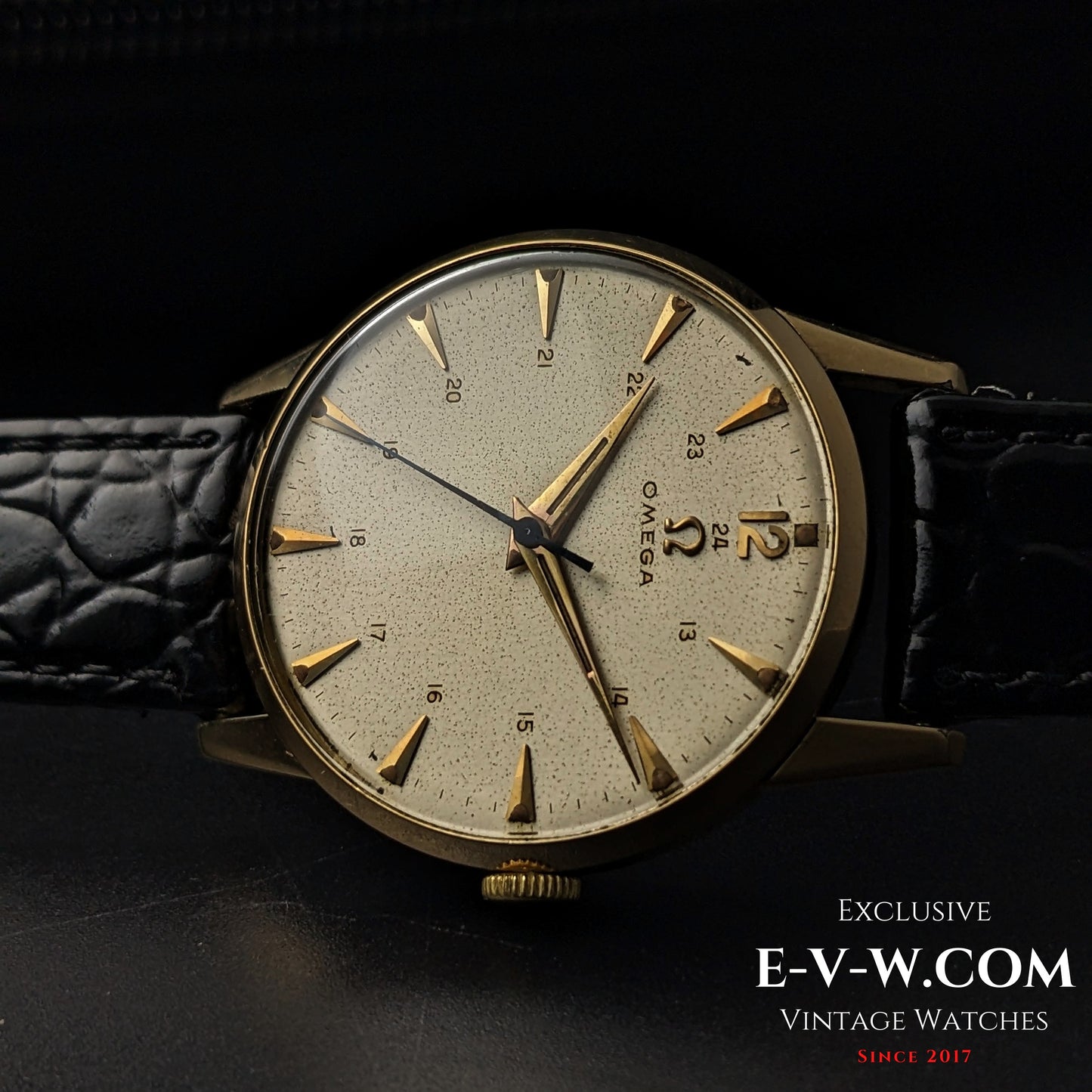 73 Years Old Vintage Omega Rare 24 HR Dial /Ref. 2496-3SC / Cal. 283 (30T2) / Vintage 1952/ Serviced