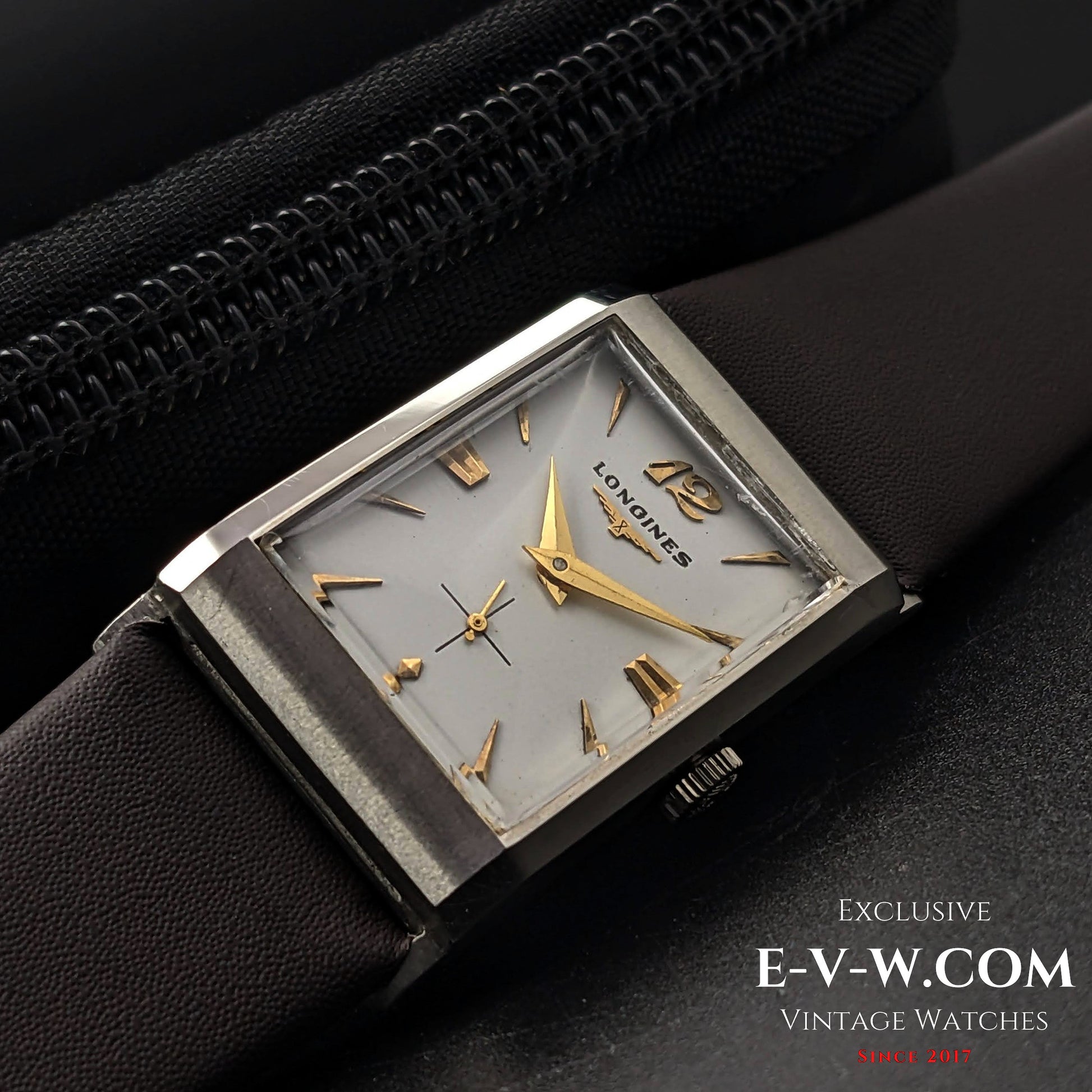 67 Years Old Vintage Longines Square Art Deco / Cal. 9LT / Vintage 1956