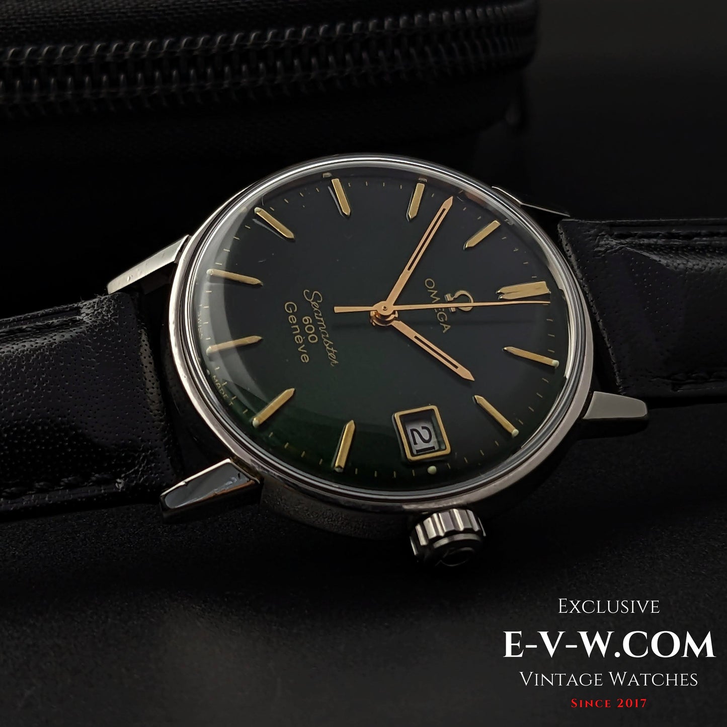 57 Years Old Vintage Omega Seamaster 600 / Green Dial /Ref. 13600011 / Cal.611 / 1966 Vintage
