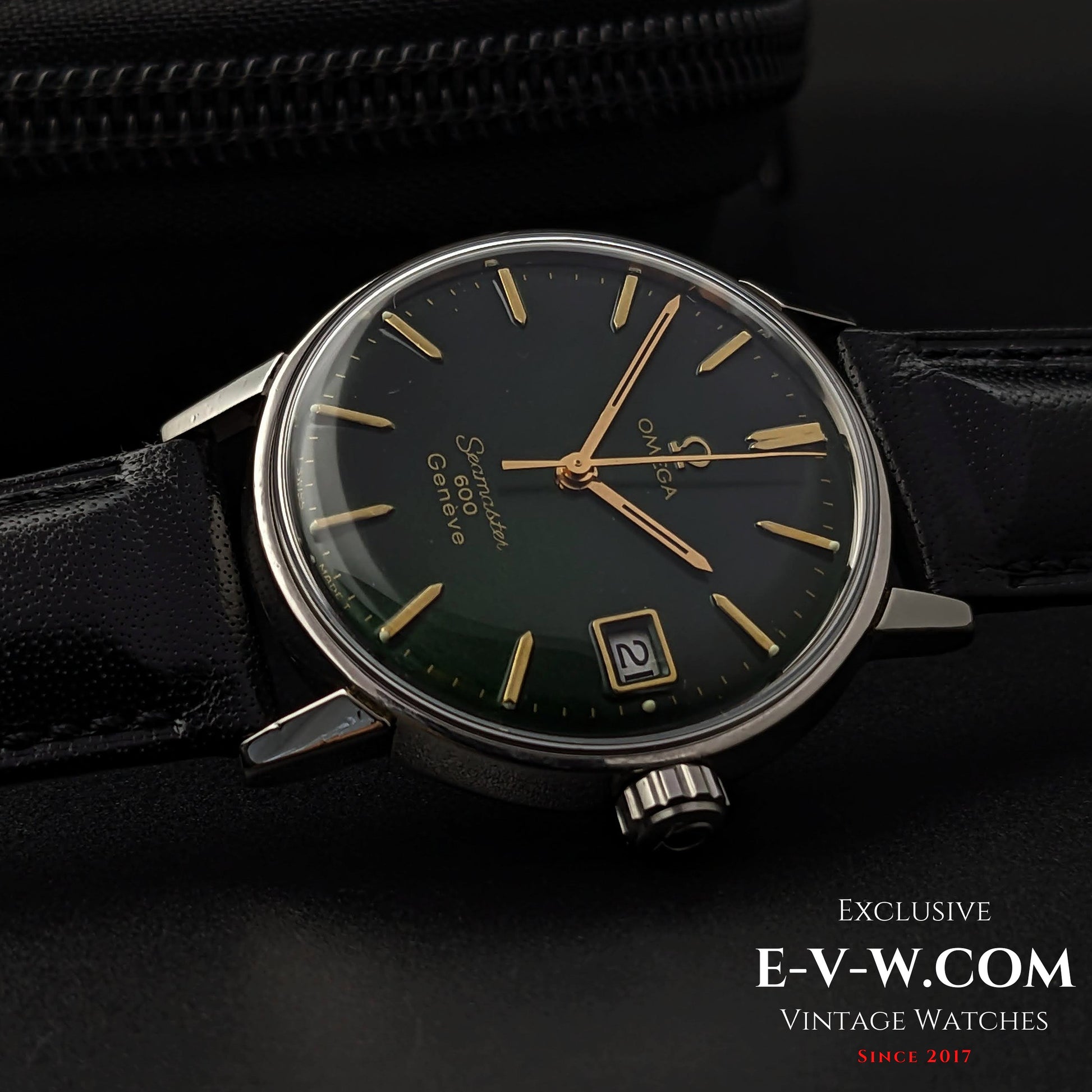 57 Years Old Vintage Omega Seamaster 600 / Green Dial /Ref. 13600011 / Cal.611 / 1966 Vintage