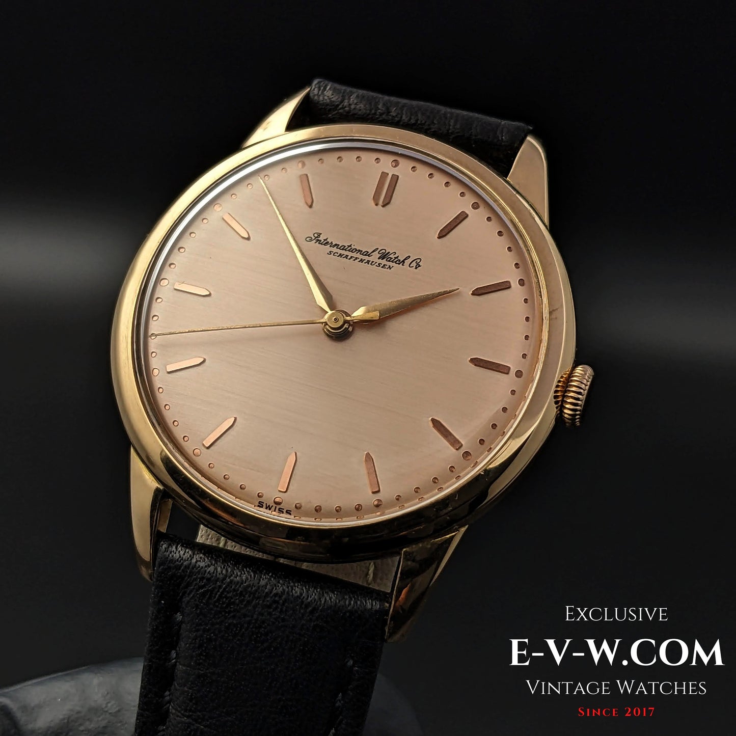 IWC Schaffhausen 18k Pink Gold Salmon Dial / Cal. 89 / Vintage 1957