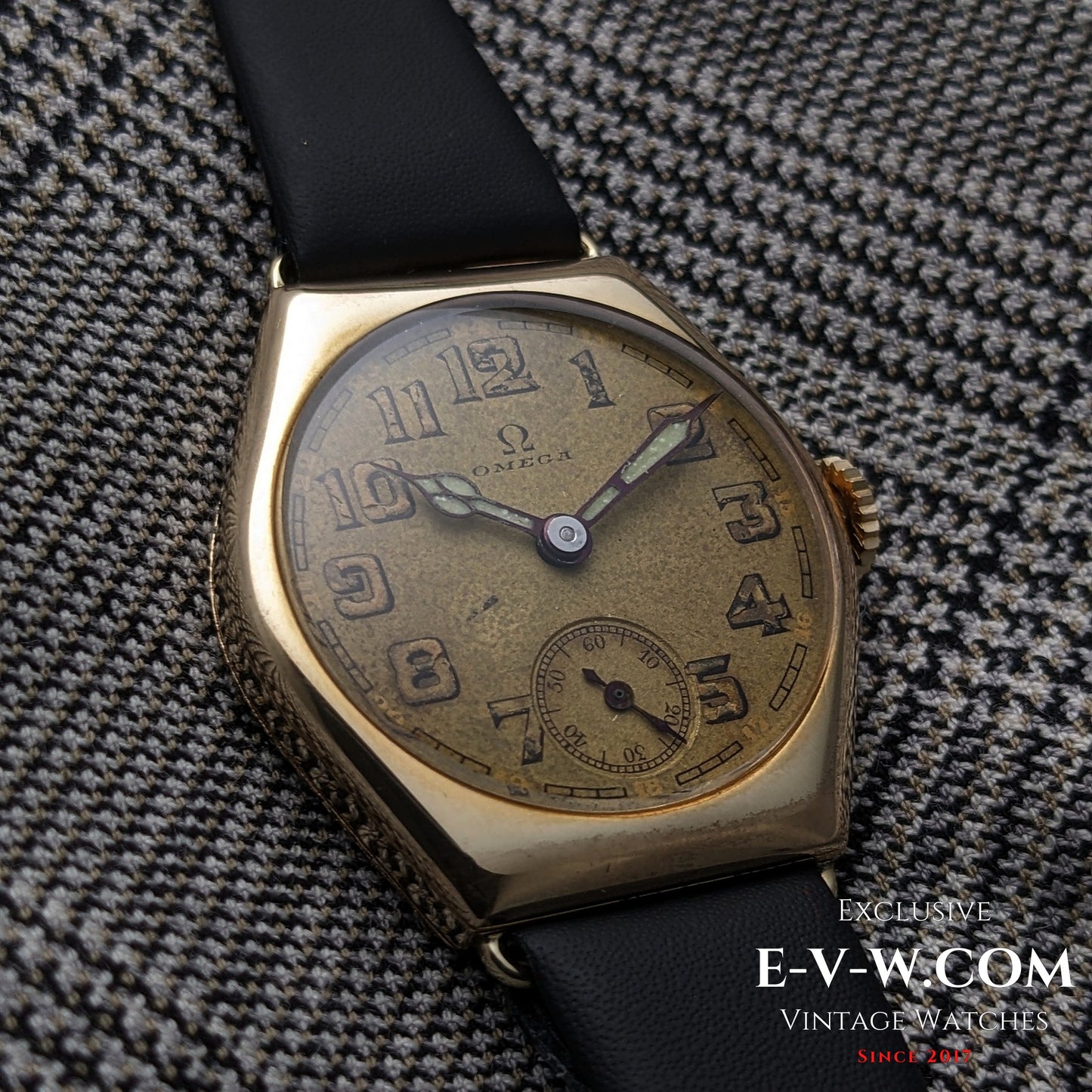 96 Years Old Antique Omega Art Deco Gold Plaqué | Cal. 26.5 SOB | Antique 1929 | Serviced