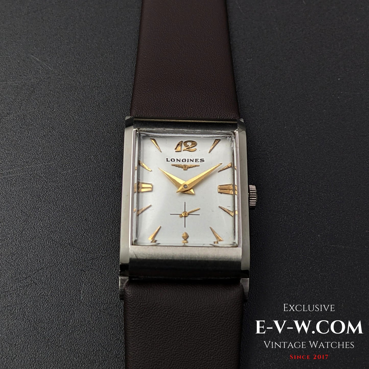 67 Years Old Vintage Longines Square Art Deco / Cal. 9LT / Vintage 1956