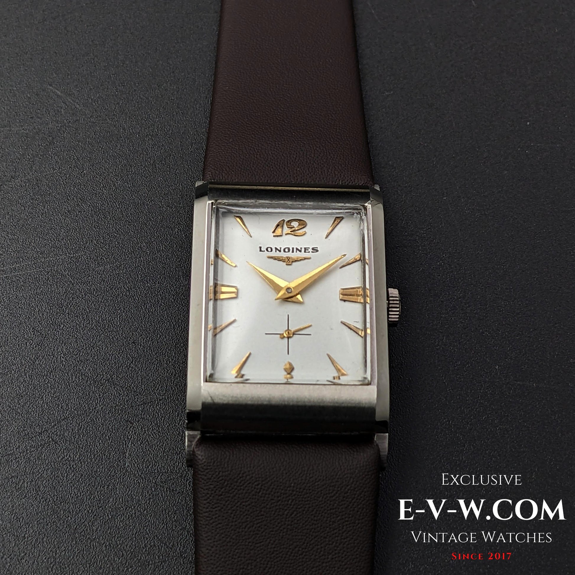 67 Years Old Vintage Longines Square Art Deco / Cal. 9LT / Vintage 1956