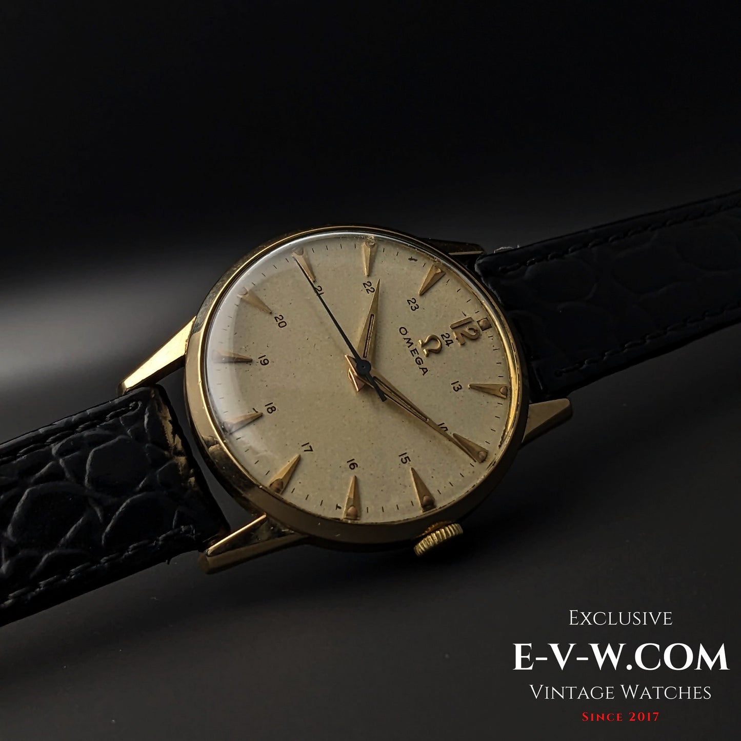 73 Years Old Vintage Omega Rare 24 HR Dial /Ref. 2496-3SC / Cal. 283 (30T2) / Vintage 1952/ Serviced