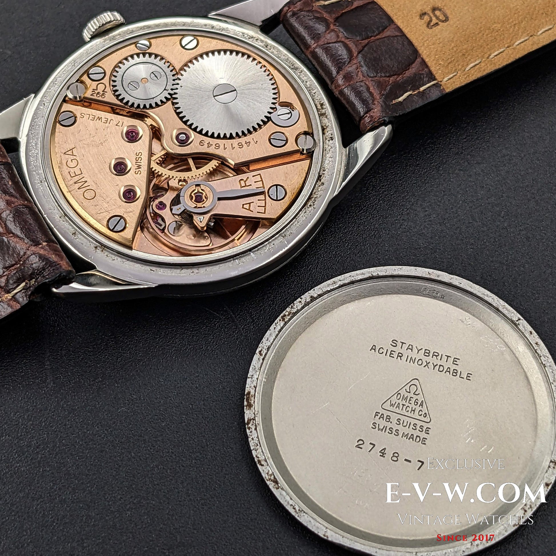 69 Years Old Vintage Omega Ref. 2748-7 / Cal. 266 (30T2 Family) / Vintage 1954