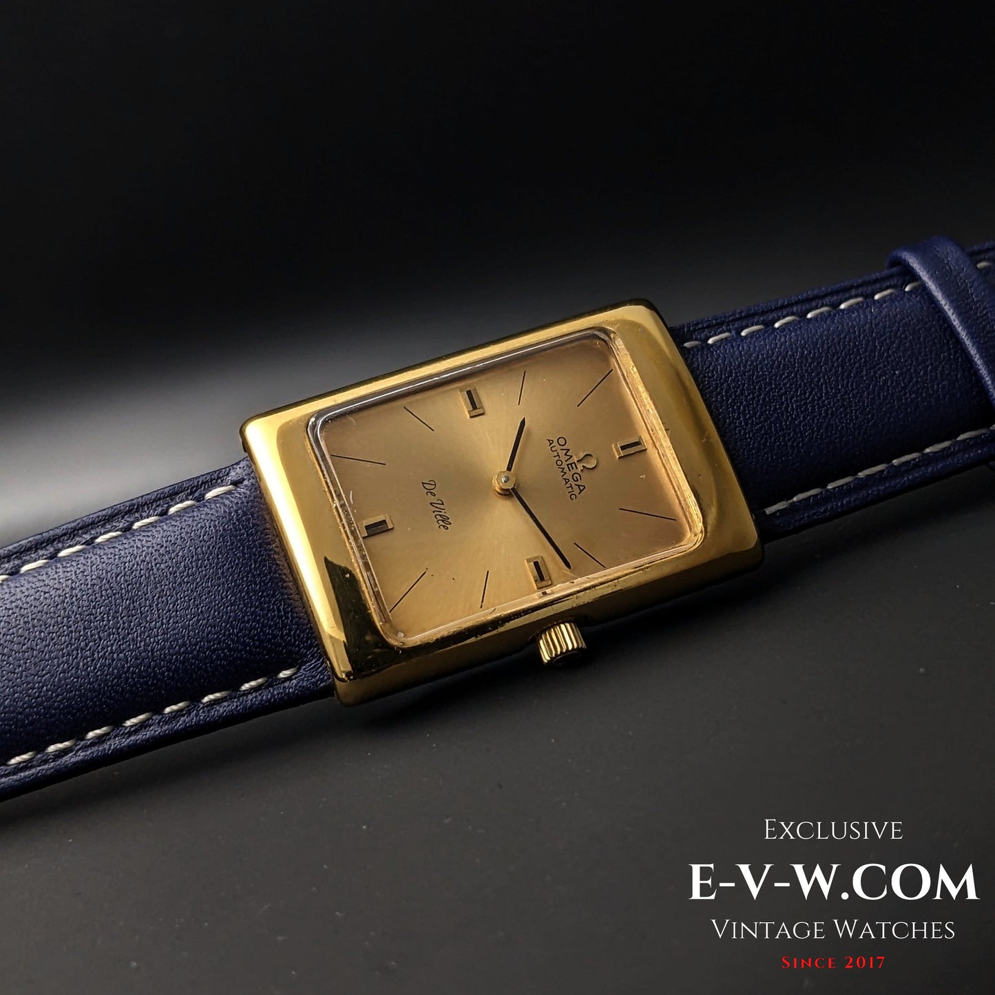 Omega De Ville Automatic Rectangular Gold plaque | Ref. 151.031 | Cal. 681 | Vintage 1969 | Serviced