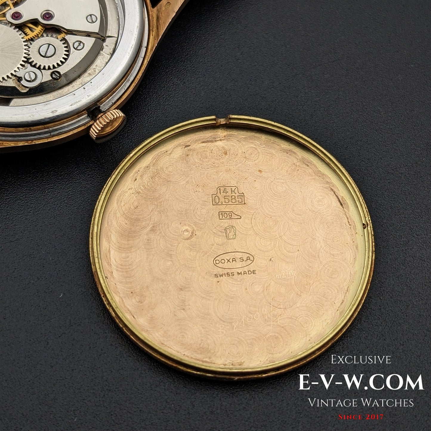 74 Vintage DOXA Antimagnatic / 14k Solid Gold / Cal. 11 1/2 1147 / Vintage1950