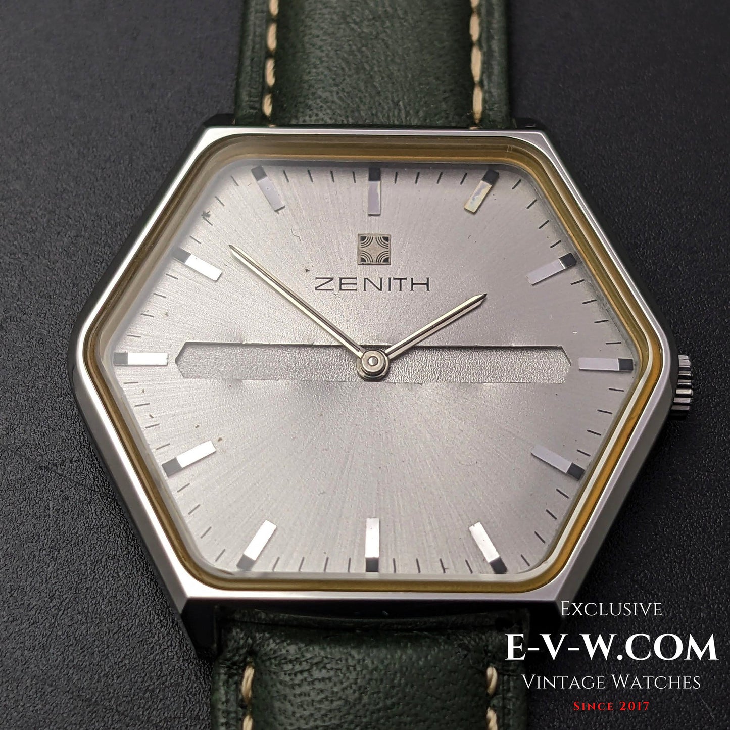 "54 Years Old Vintage Zenith Rare Hexagon Jumbo Ref. 01-3530-172 / Cal. 2320 / Vintage 1970"