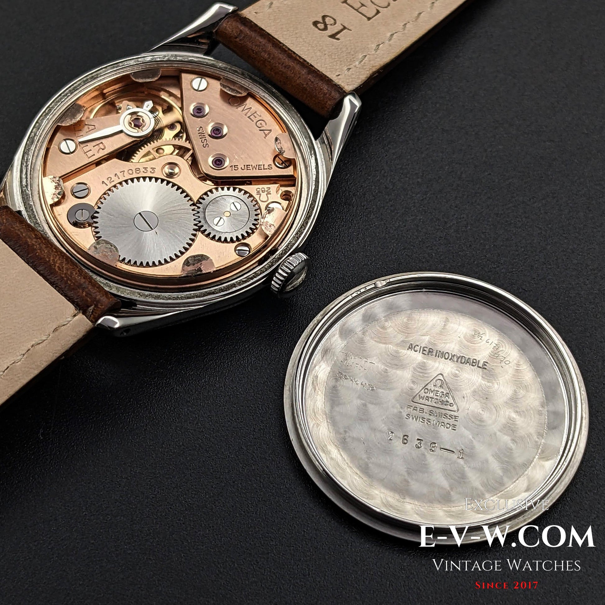 73 Years Old Vintage Omega with beautiful patina Ref. 2639-1 / Cal. 265 (30T2) / Vintage 1950