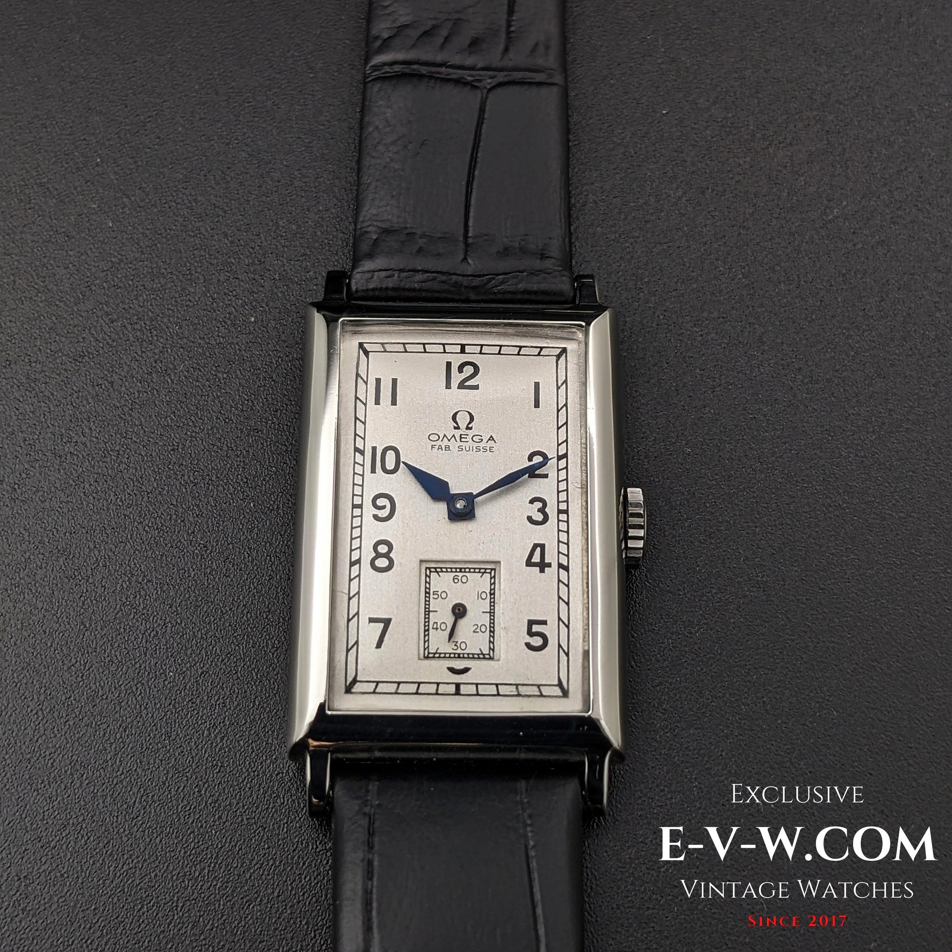 94 Years Old Antique Omega Tank / Art Deco / Cal. T17 Vintage 1930