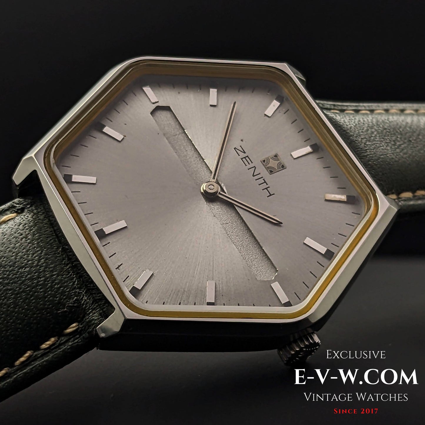 "54 Years Old Vintage Zenith Rare Hexagon Jumbo Ref. 01-3530-172 / Cal. 2320 / Vintage 1970"