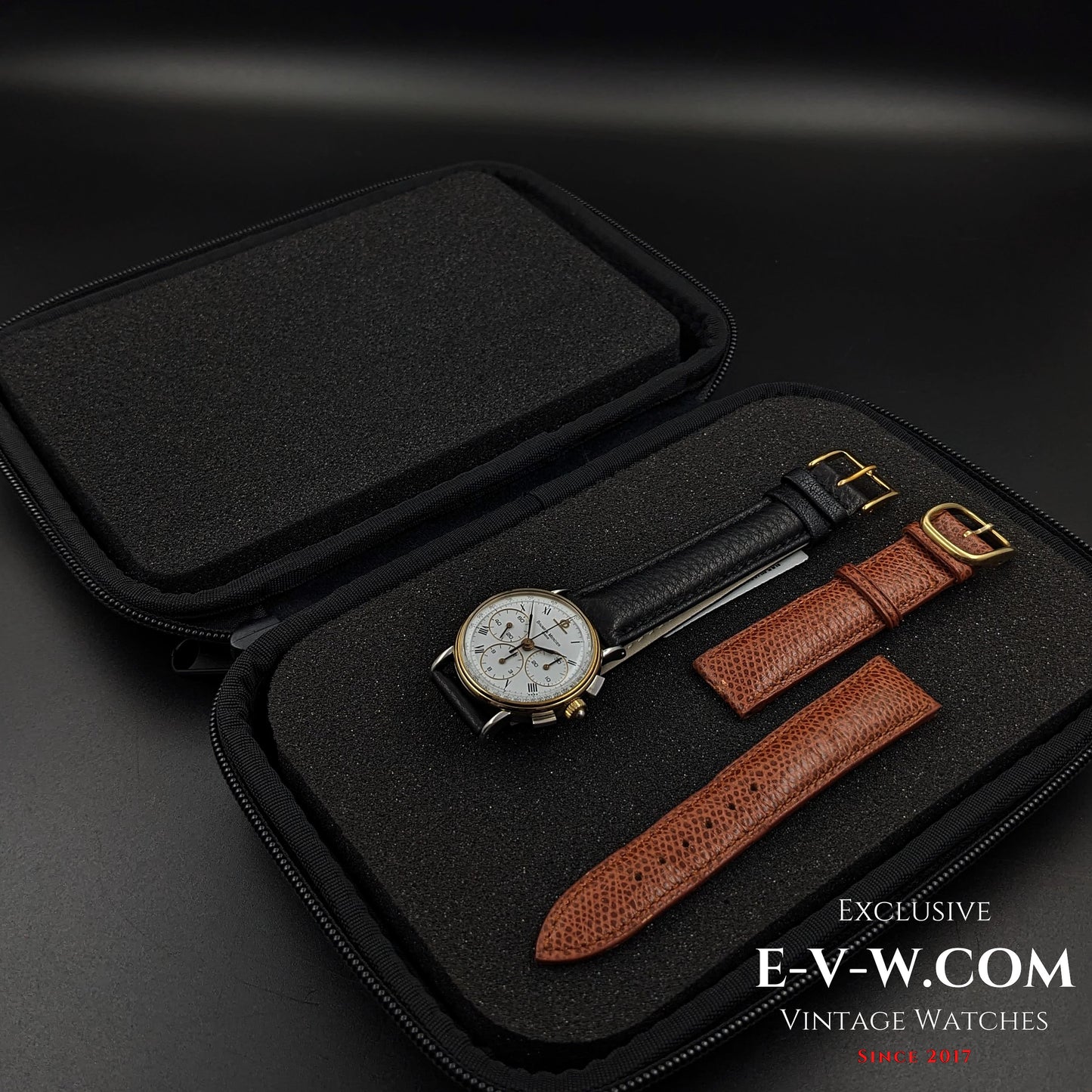 40 Years Old Vintage Baume & Mercier Chronograph Steel Gold / Ref. 6101099 / Cal. Lemania 1873 / Vintage 1980s