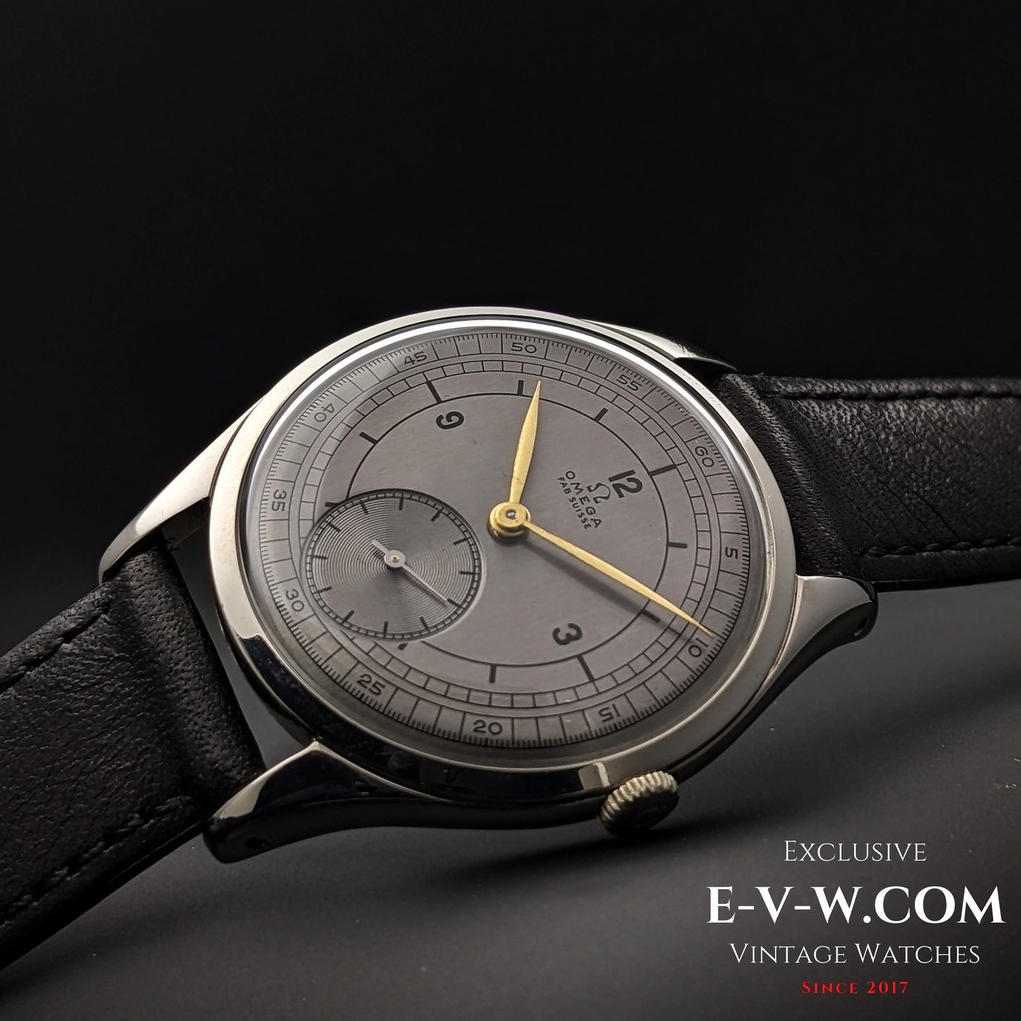 77 Years Old Vintage Omega Sector Dial / Oversize Jumbo 38mm / Ref. 2505 / Cal. 265 / Vintage 1947