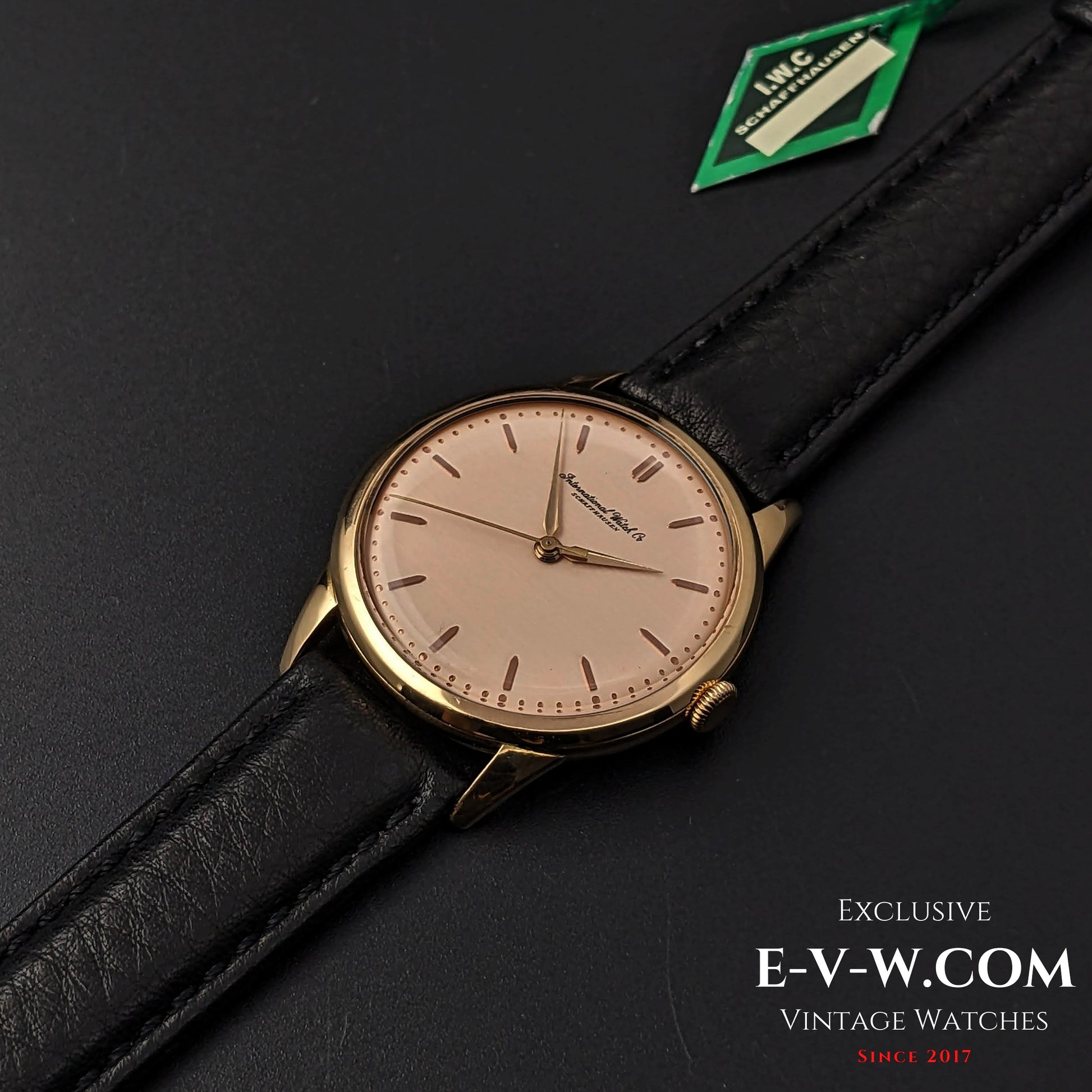 IWC Schaffhausen 18k Pink Gold Salmon Dial / Cal. 89 / Vintage 1957