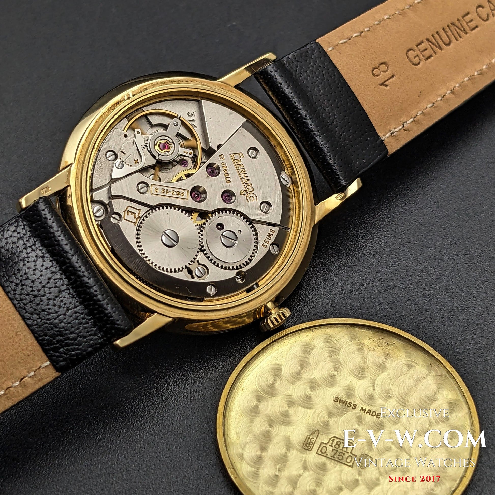 60 Years Old Vintage Eberhard & CO / 18k Gold/ Cal.236-12 B / Vintage 1960s