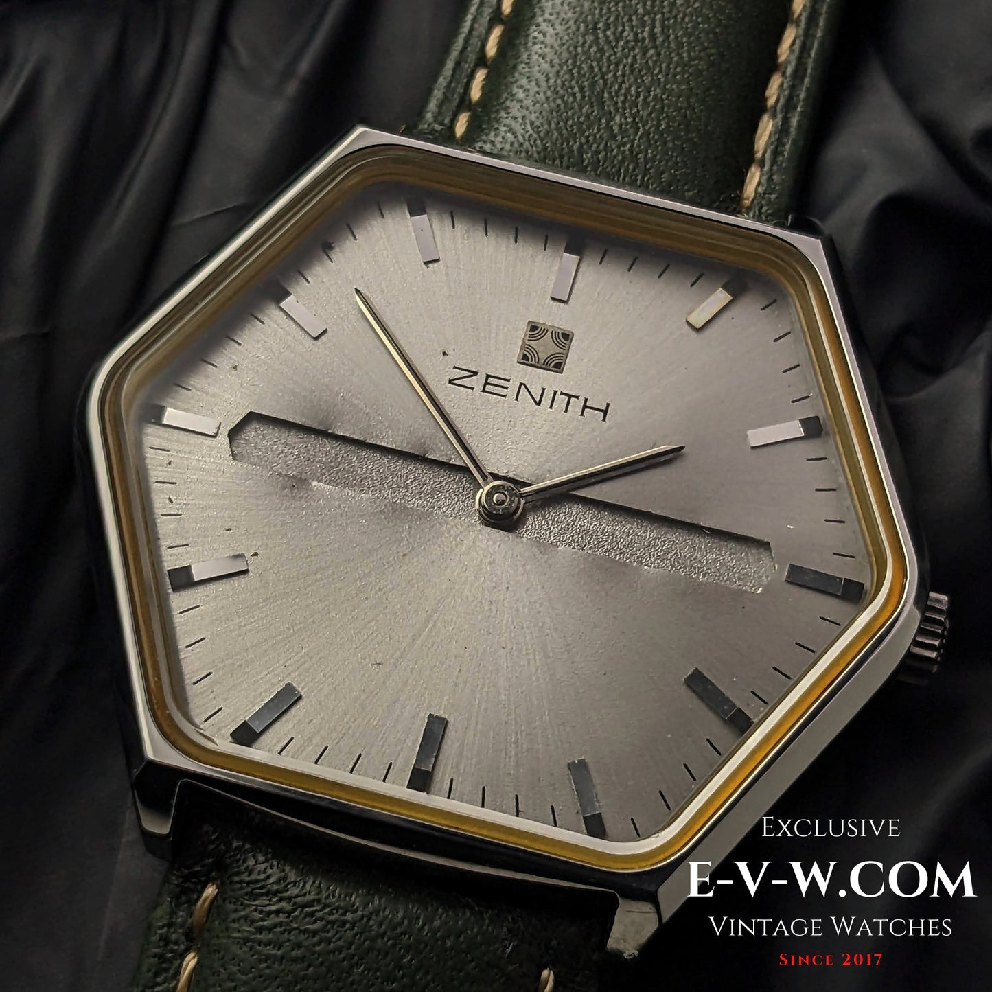 "54 Years Old Vintage Zenith Rare Hexagon Jumbo Ref. 01-3530-172 / Cal. 2320 / Vintage 1970"
