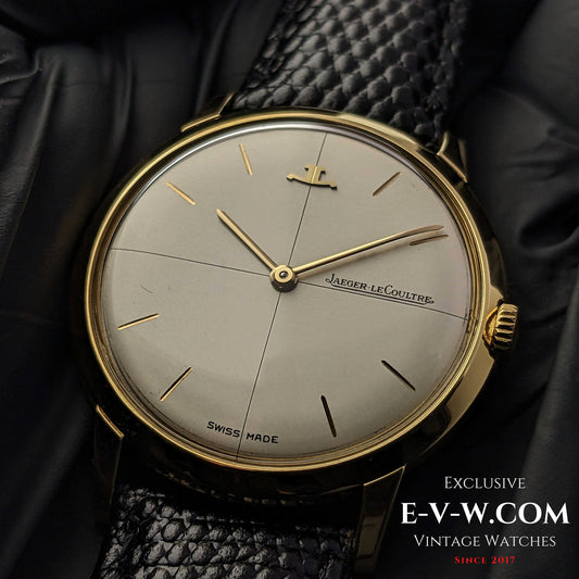 60 Years Old Vintage Jaeger-LeCoultre 18K gold / Ref. E 902 / Cal. 818 with Kif-flector shock absorber / Vintage 1960s