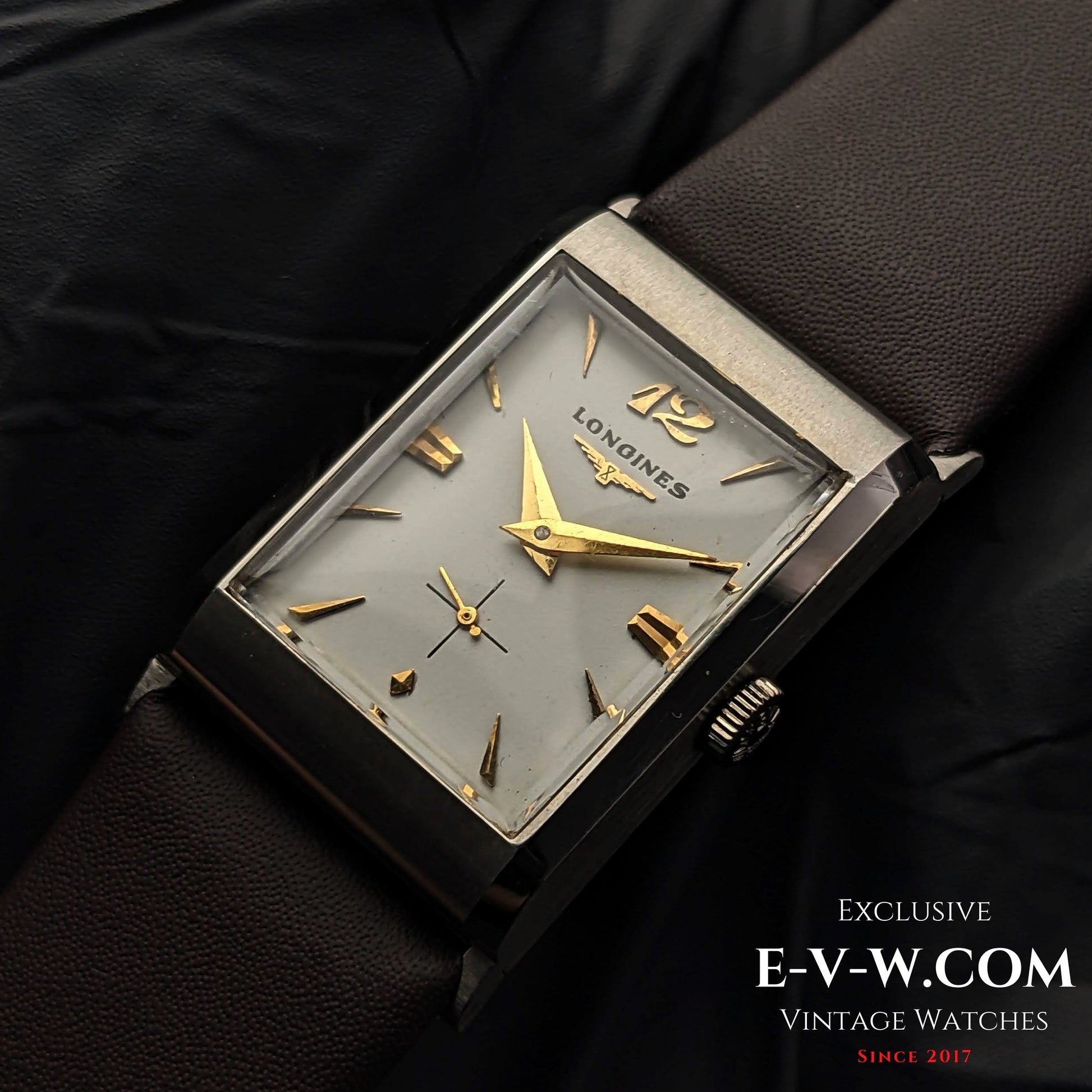 67 Years Old Vintage Longines Square Art Deco / Cal. 9LT / Vintage 1956