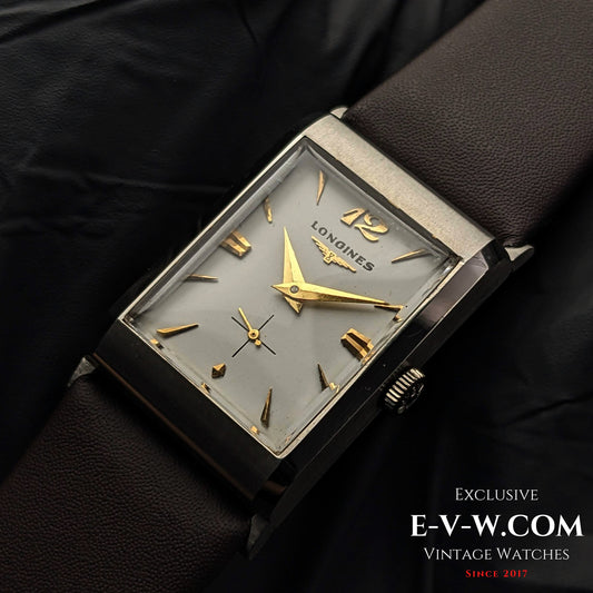 67 Years Old Vintage Longines Square Art Deco / Cal. 9LT / Vintage 1956