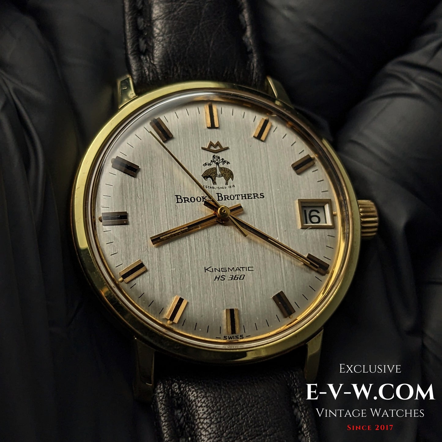 70s High-Beat Movado Brooks Brothers Kingmatic HS360 | Cal. 408 | Vintage 1970 | Serviced