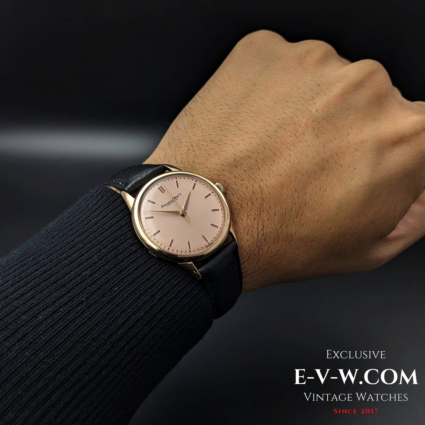 IWC Schaffhausen 18k Pink Gold Salmon Dial / Cal. 89 / Vintage 1957