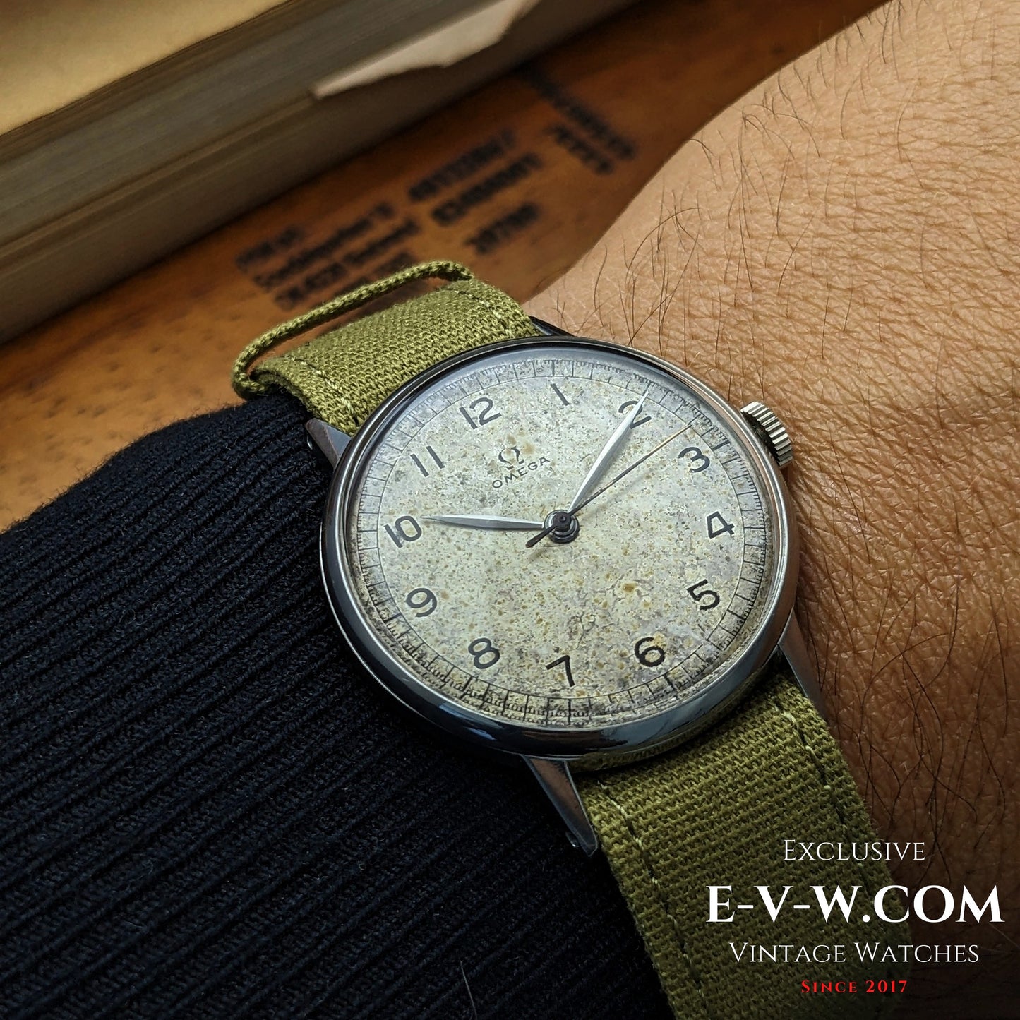 ~80 Years Old — Omega 30T2 WWII “Calatrava-Style” | Ref. 2349/3 | Cal. 30T2 SC | ~1944 | Serviced