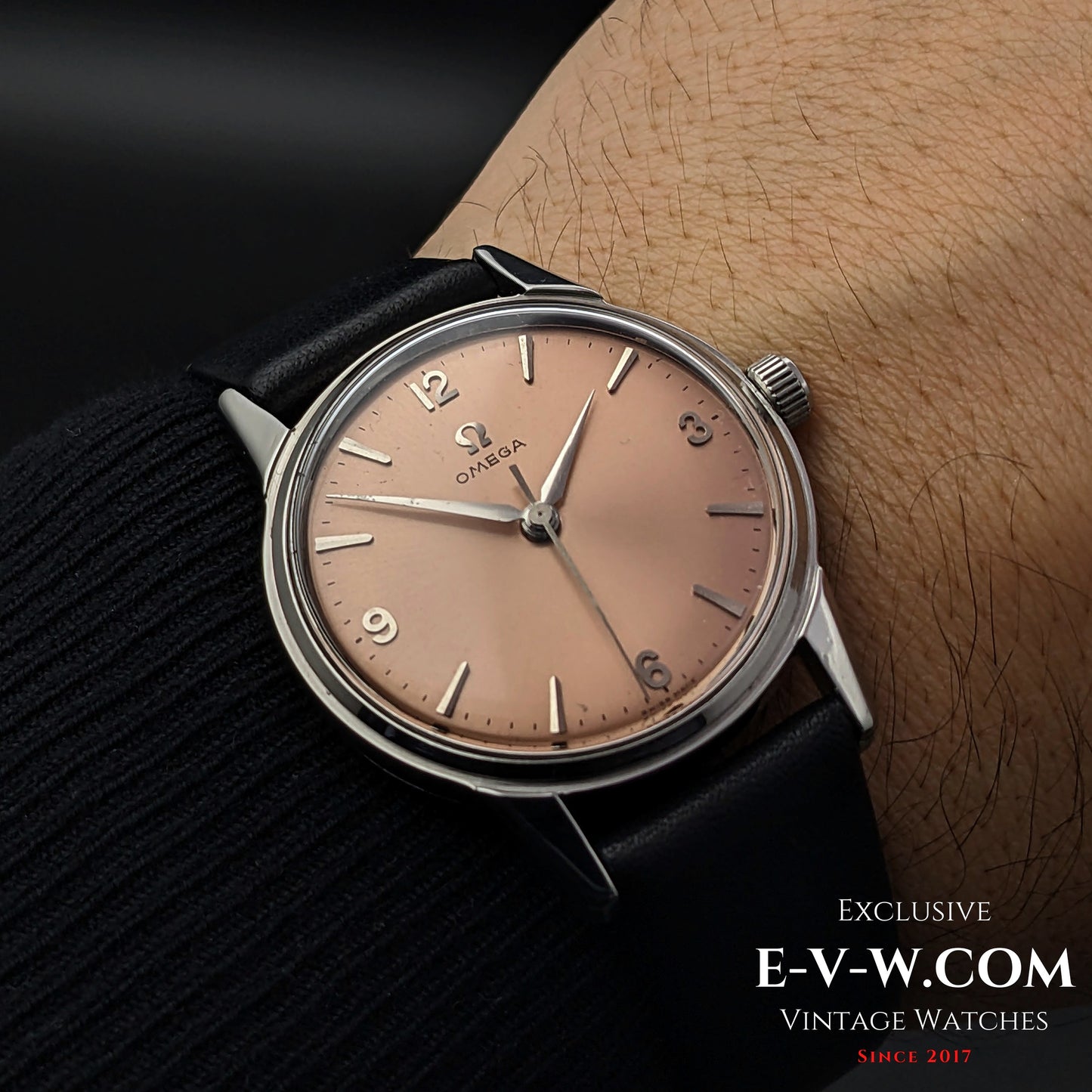 64 Years Old Vintage Omega Seamaster / Salmon dial Ref. 1439 61SC / Cal. 285 / Vintage 1960