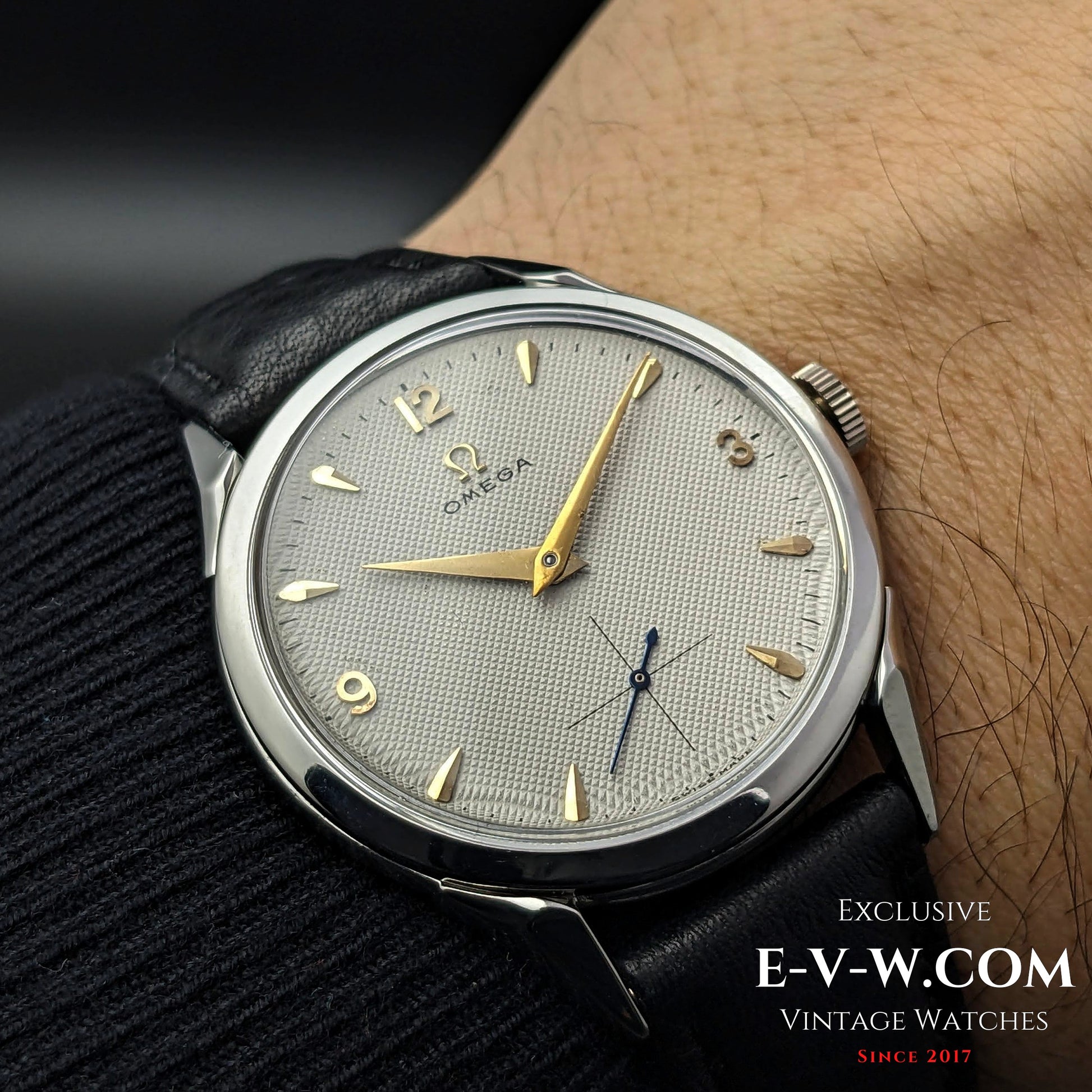 72 Years Old Vintage Omega Guilloche-Honeucomb Dial Ref. 2609 / Cal. 266 / Vintage 1952