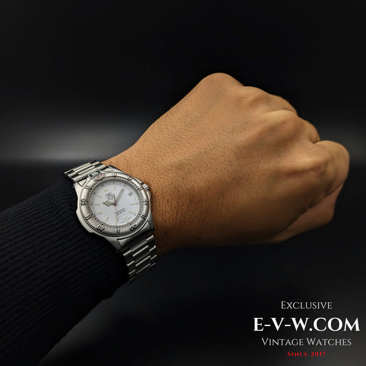 30 Years Old Vintage TAG HEUER 4000 Automatic / Ref. WF2110-K / Cal. 2824-2 / Vintage 1990's