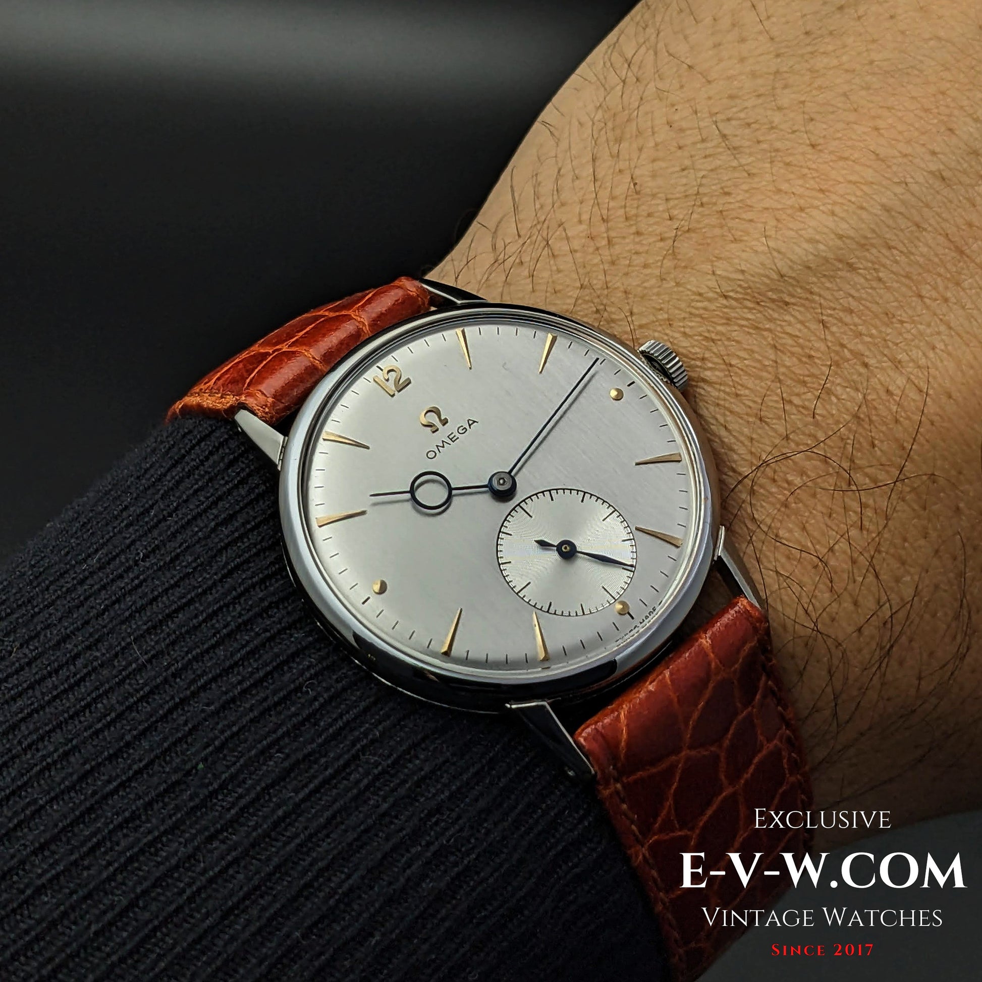 76 Years Old Vintage Omega Very Rare Pontifex Hands / Jumbo Oversize /Ref. 2272-9 / Cal. 30T2PC / Vintage 1947