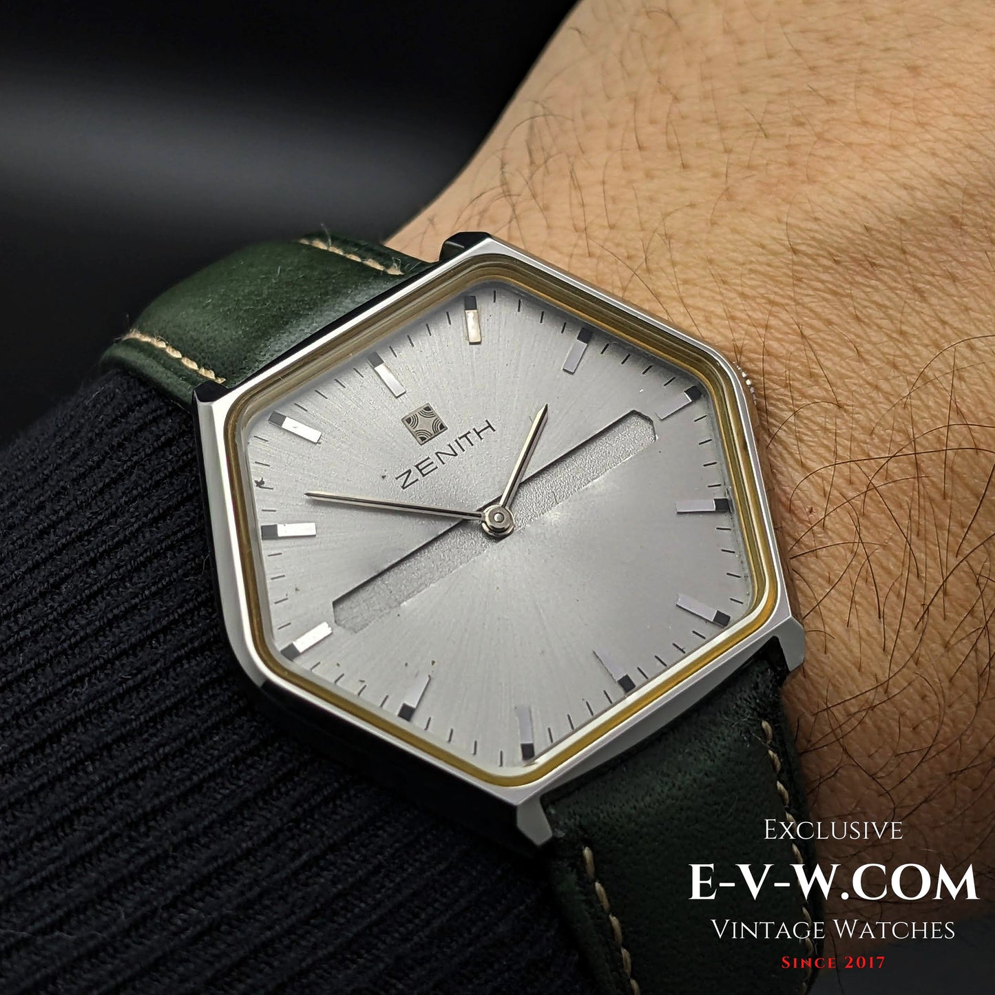 "54 Years Old Vintage Zenith Rare Hexagon Jumbo Ref. 01-3530-172 / Cal. 2320 / Vintage 1970"