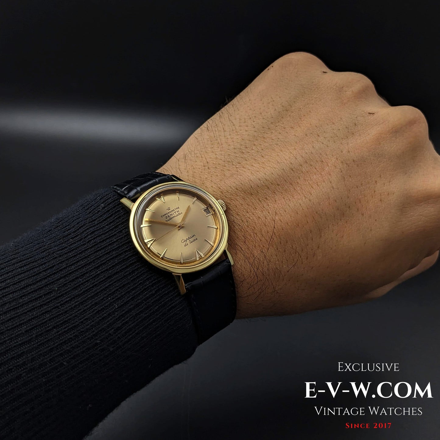 60 Years Old Vintage Zenith CHRONOMETRE Automatic CAPTAIN DE LUXE / Cal. 2542PC / Vintage 1960s