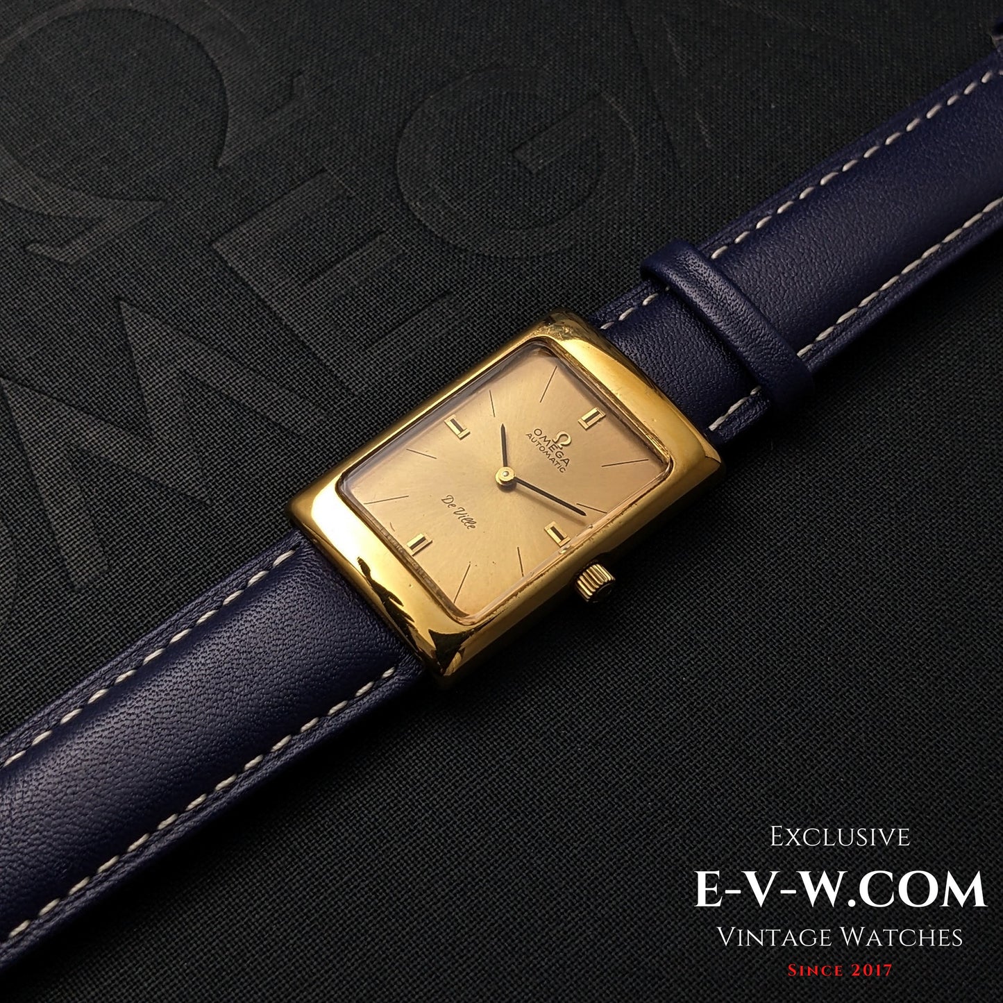 Omega De Ville Automatic Rectangular Gold plaque | Ref. 151.031 | Cal. 681 | Vintage 1969 | Serviced