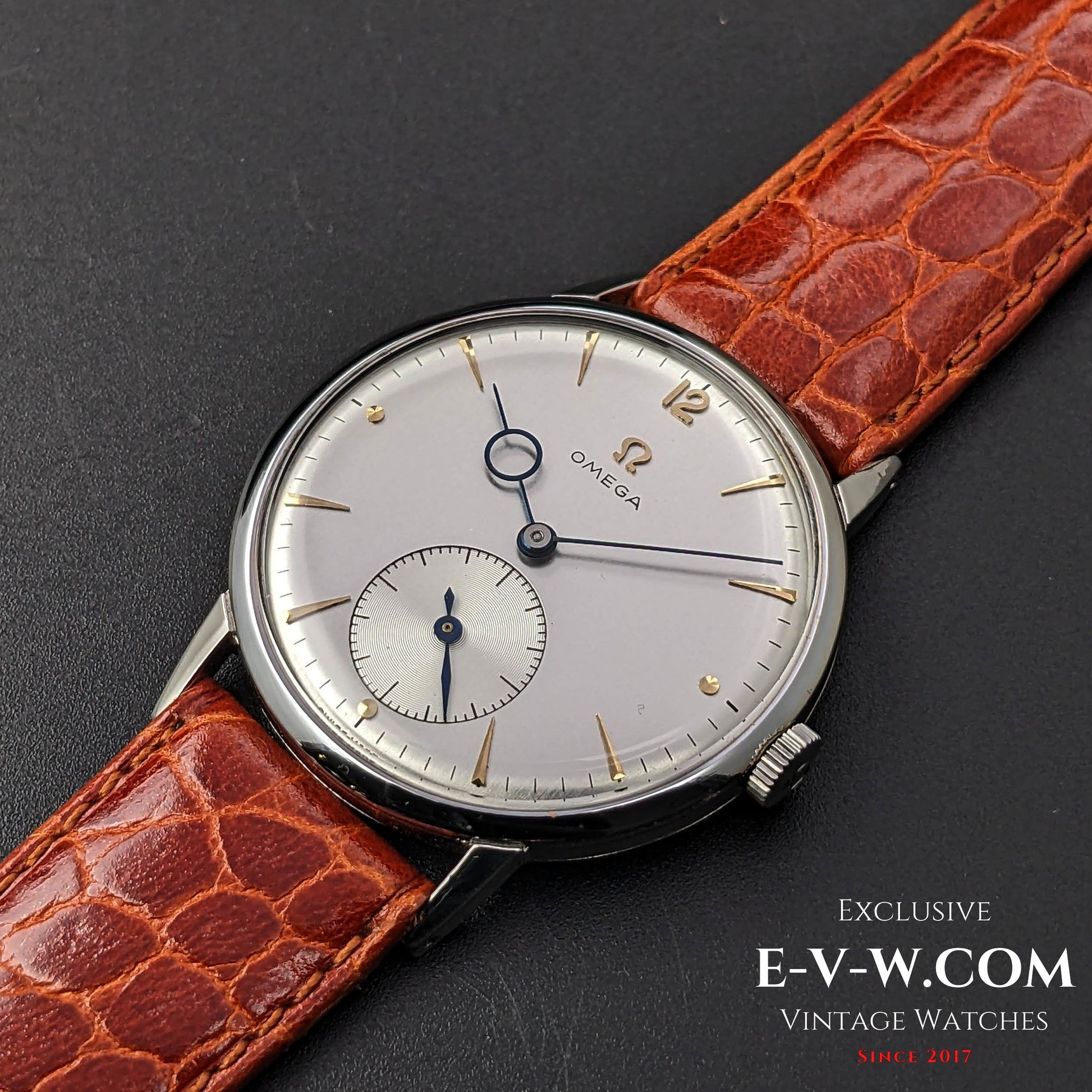 76 Years Old Vintage Omega Very Rare Pontifex Hands / Jumbo Oversize /Ref. 2272-9 / Cal. 30T2PC / Vintage 1947