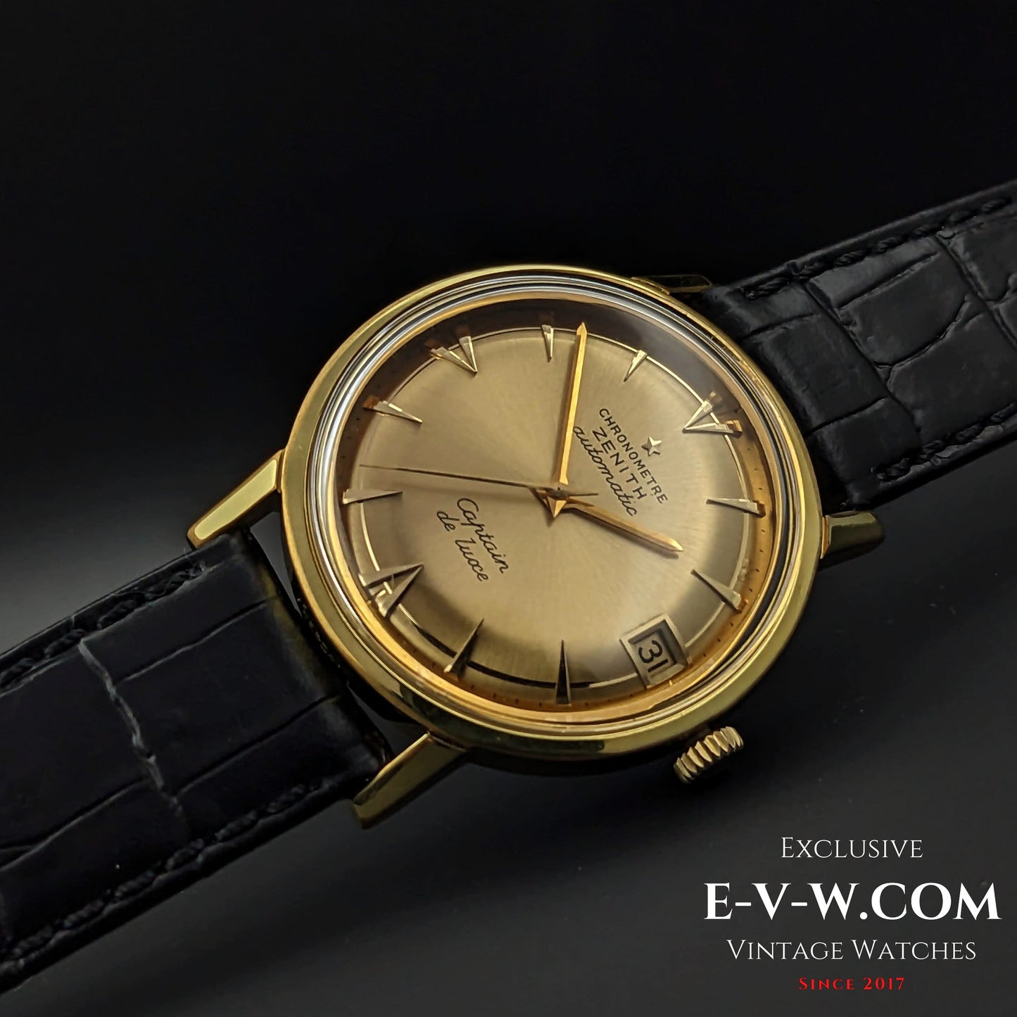 60 Years Old Vintage Zenith CHRONOMETRE Automatic CAPTAIN DE LUXE / Cal. 2542PC / Vintage 1960s