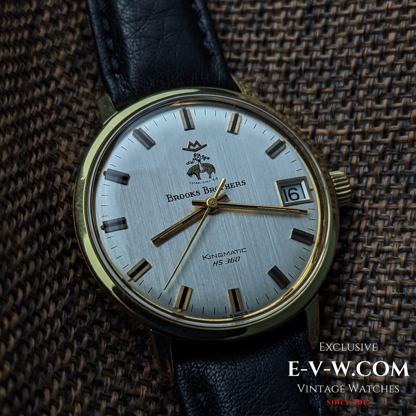 70s High-Beat Movado Brooks Brothers Kingmatic HS360 | Cal. 408 | Vintage 1970 | Serviced