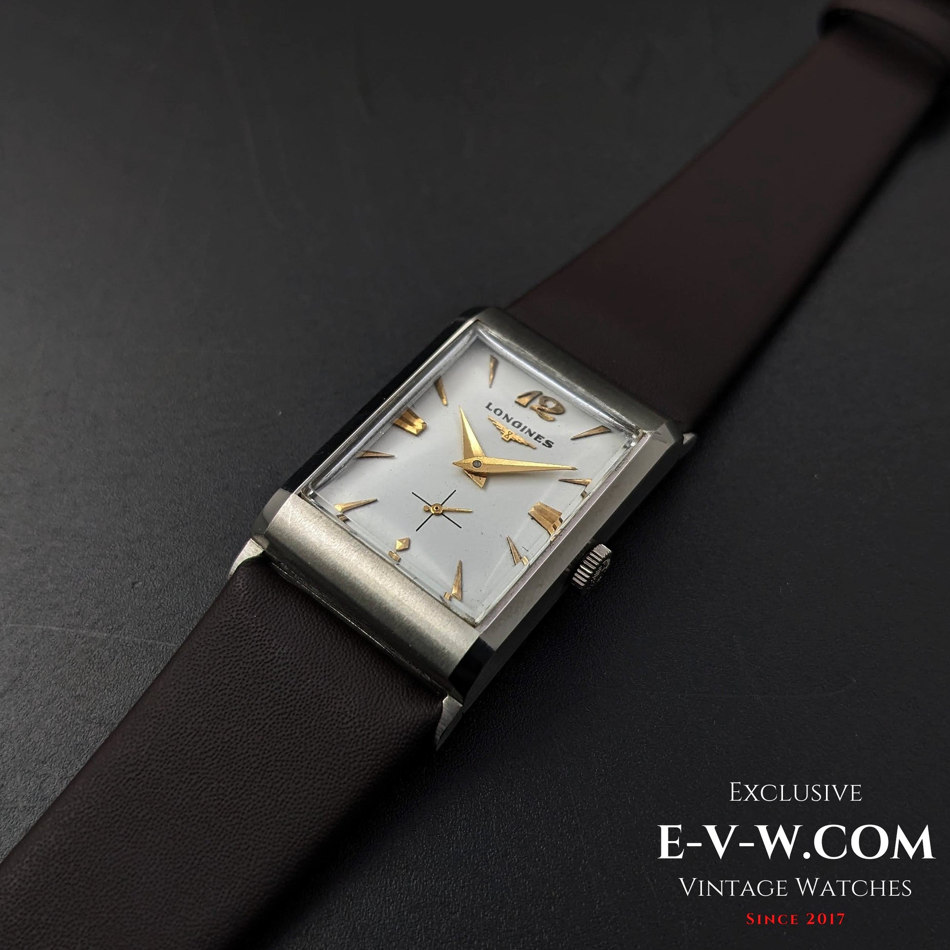 67 Years Old Vintage Longines Square Art Deco / Cal. 9LT / Vintage 1956
