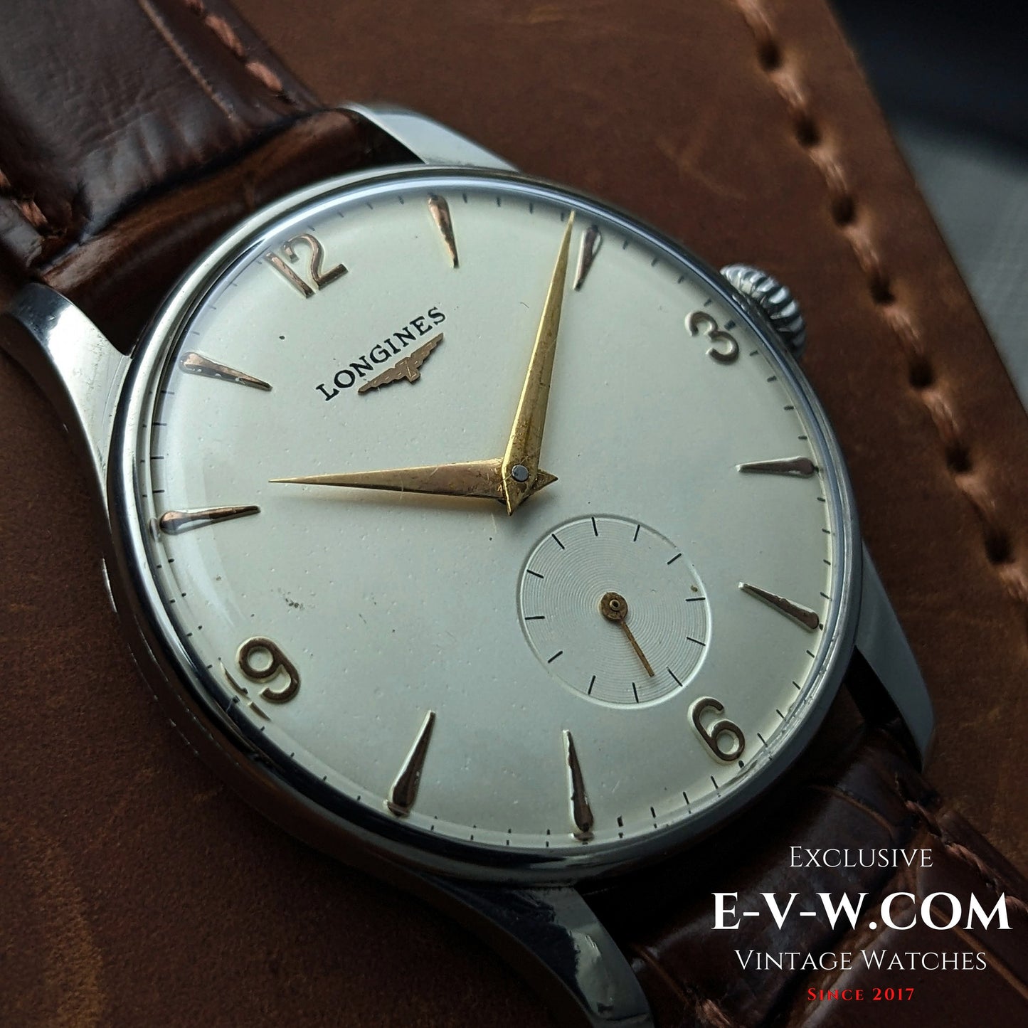68 years old LONGINES Calatrava- Ref 5356-35- Cal. 12.68Z -Vintage 1957-Serviced