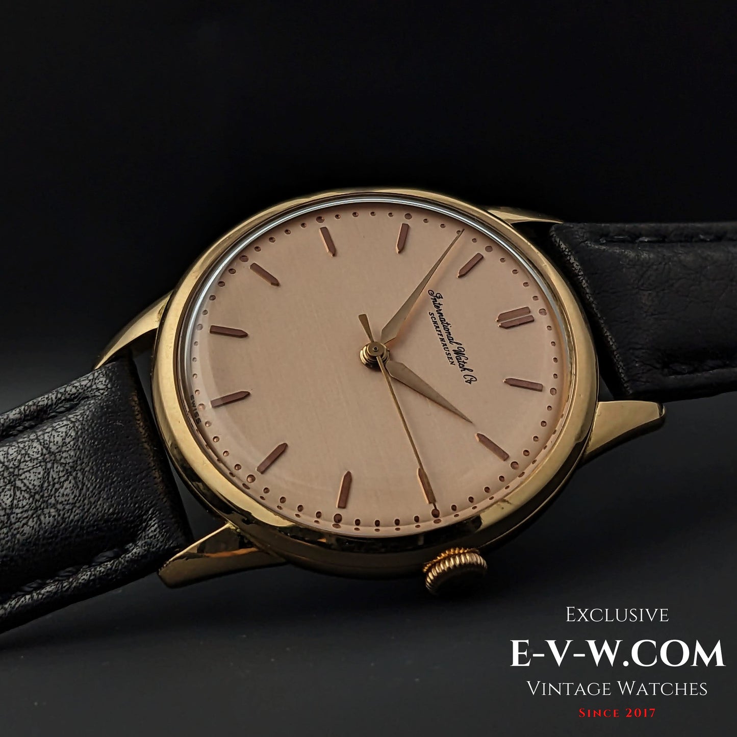 IWC Schaffhausen 18k Pink Gold Salmon Dial / Cal. 89 / Vintage 1957