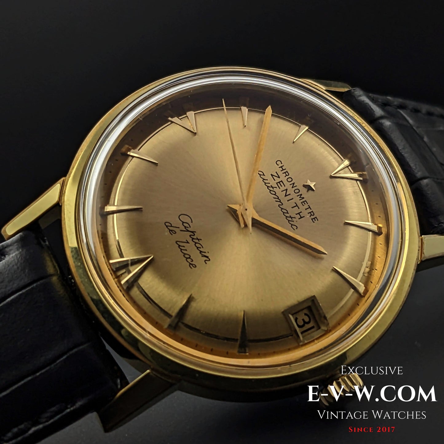 60 Years Old Vintage Zenith CHRONOMETRE Automatic CAPTAIN DE LUXE / Cal. 2542PC / Vintage 1960s