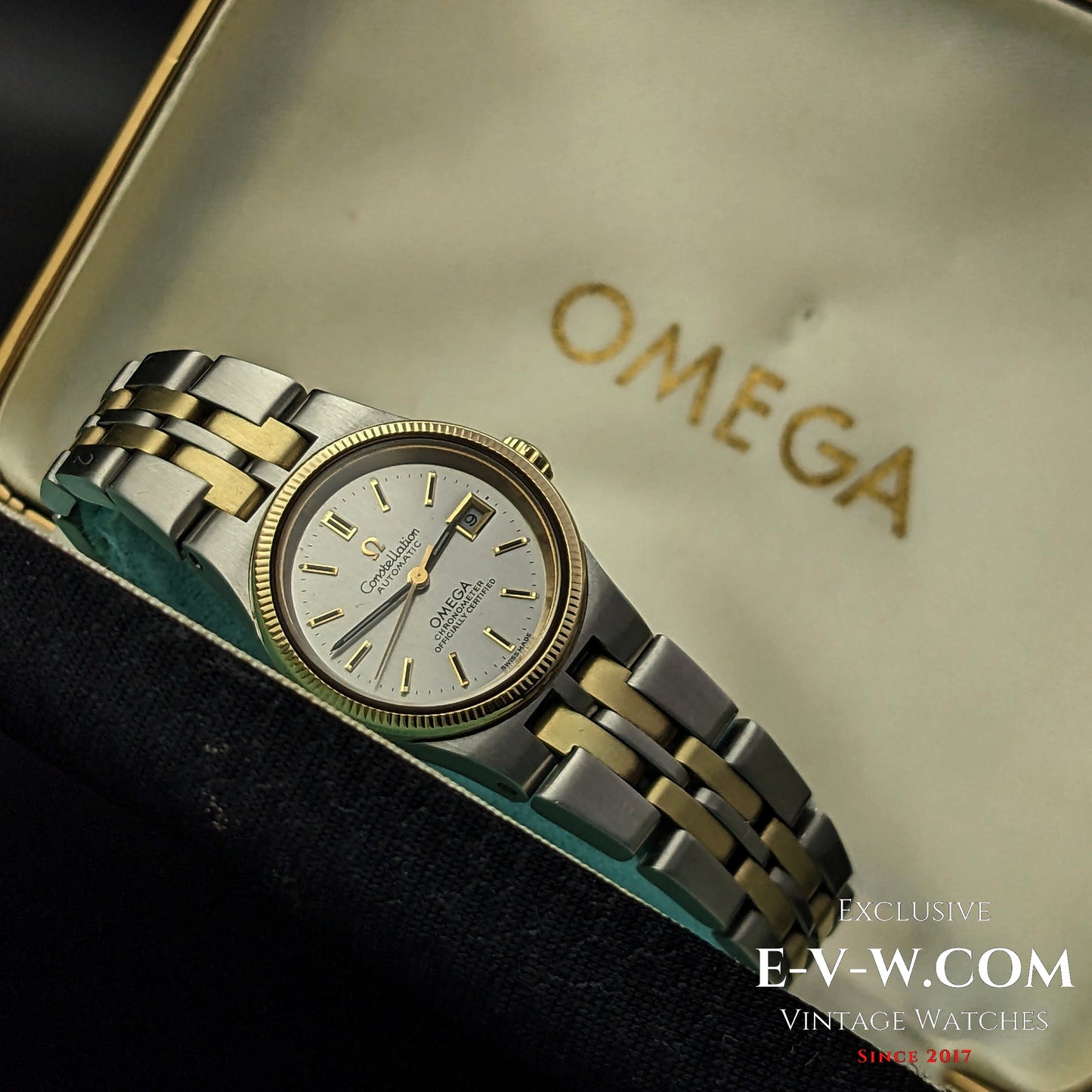 50 Years Old Vintage Omega Constellation Automatic Women's - ladys / Gold Seel /Ref. 5680019 / Cal. 685 Vintage 1974