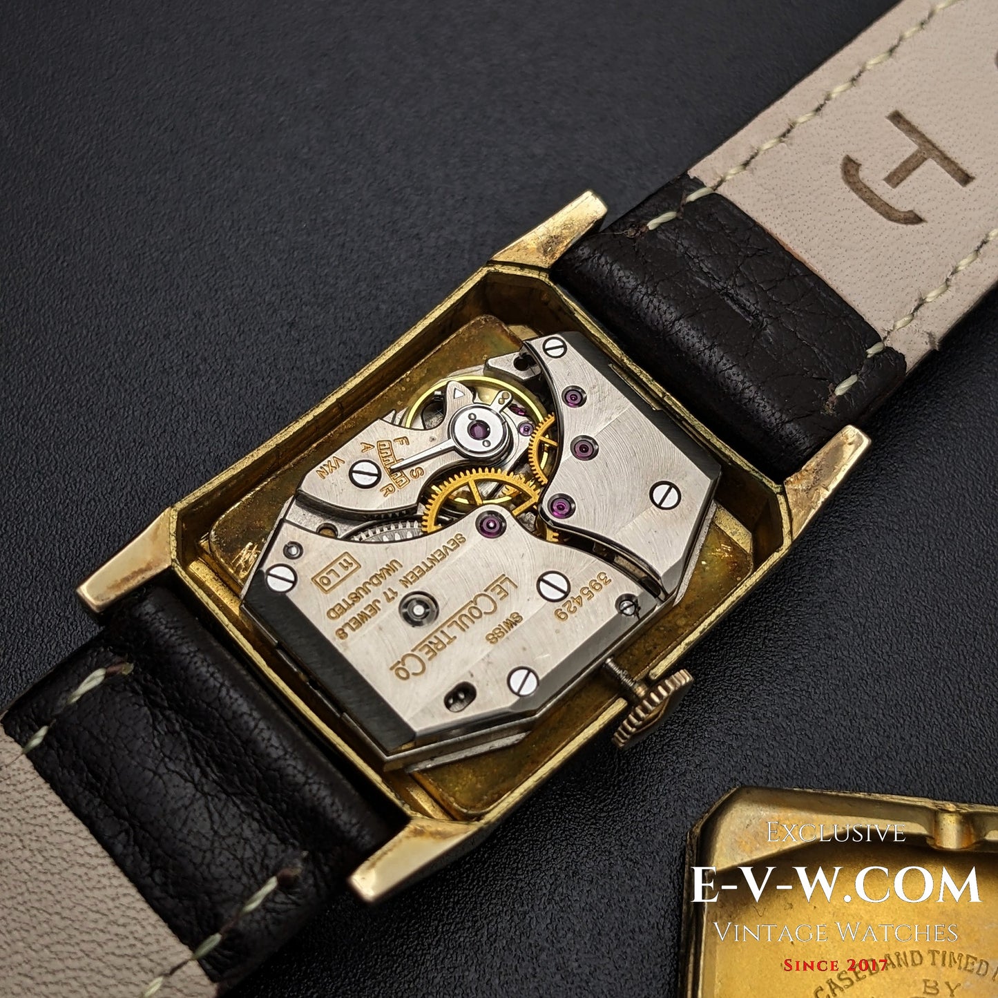94 Years Old Antique Jaeger-LeCoultre Tank unique cristal Art Deco Cal. 11LO Vintage 1930#e-v-w.com