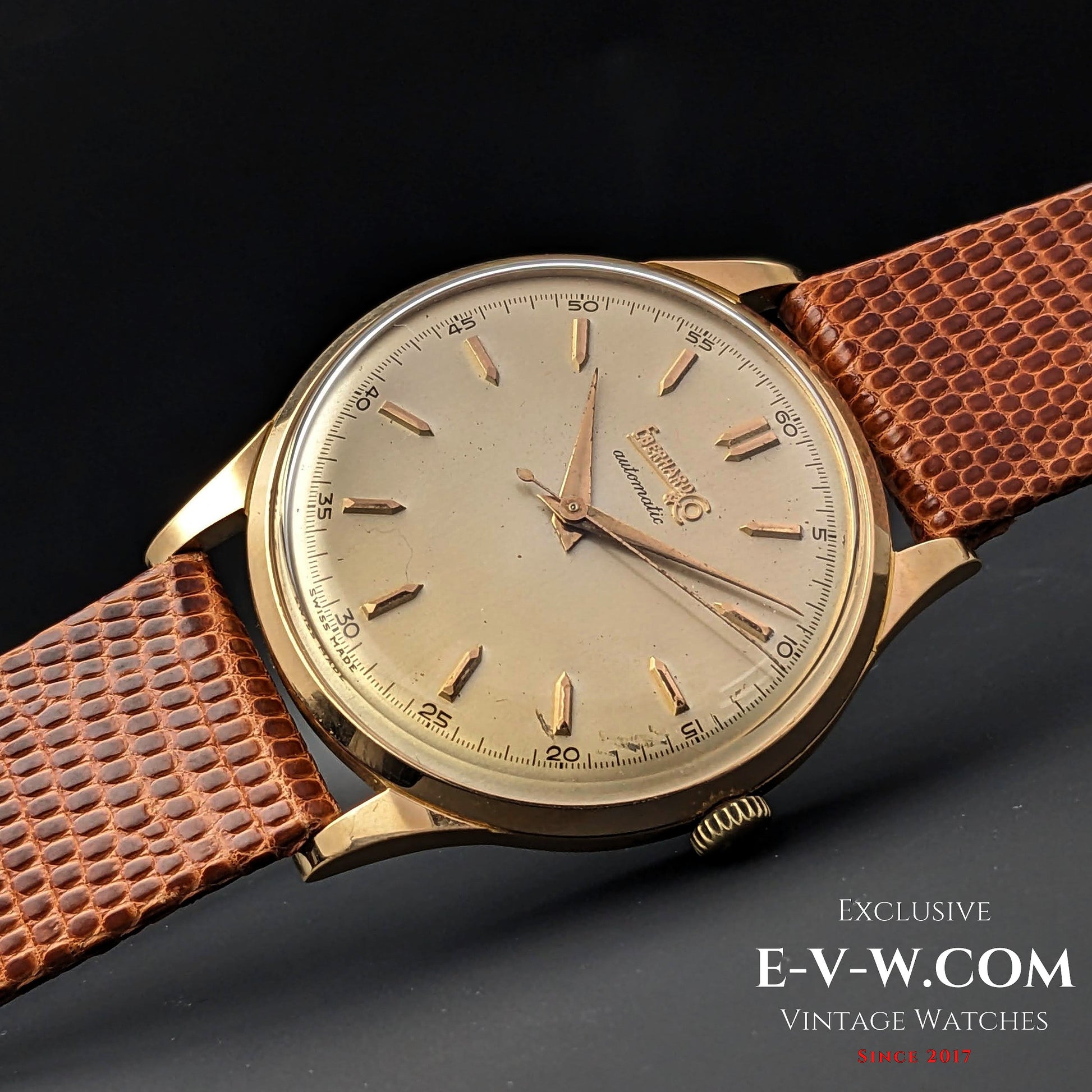 74 Years Old Vintage Eberhard & Co 18k Gold / Automatic Ref. 11601 / Cal. 11500 / Vintage 1950