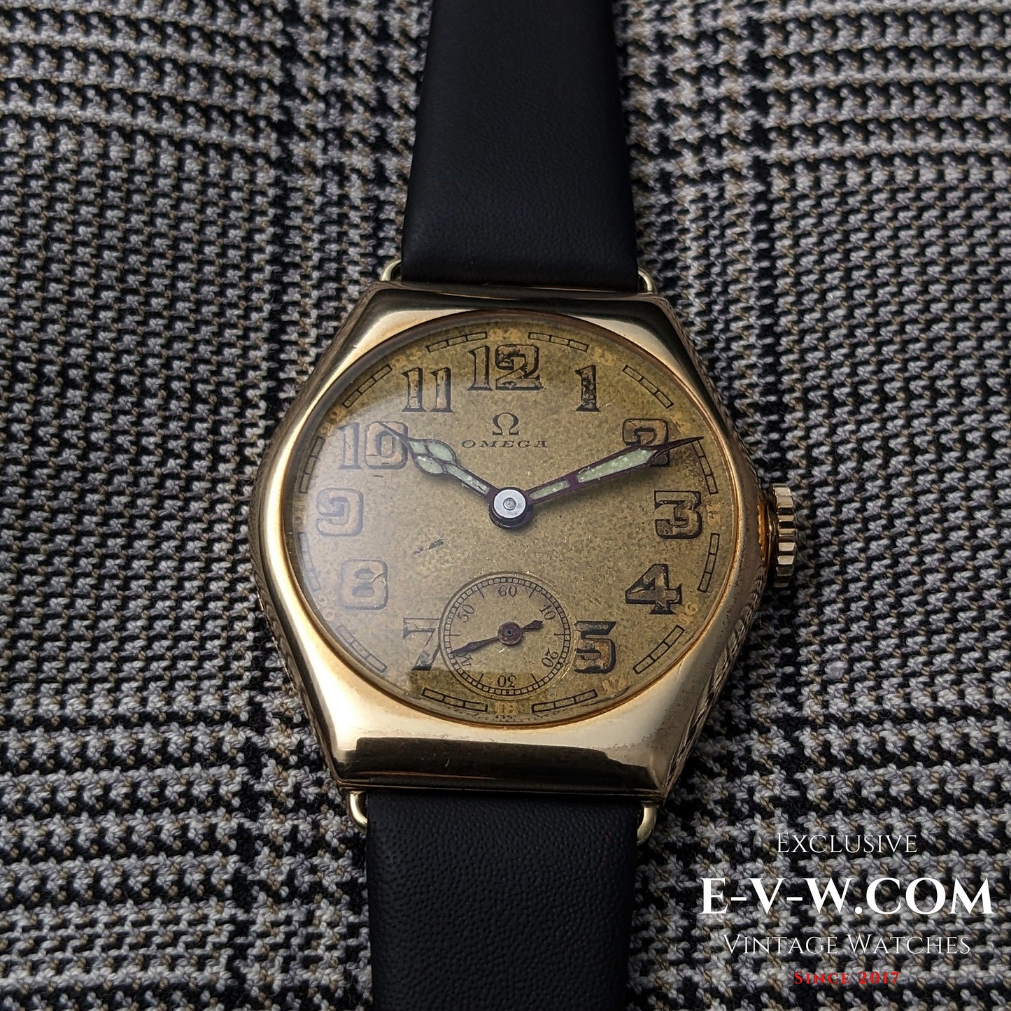 96 Years Old Antique Omega Art Deco Gold Plaqué | Cal. 26.5 SOB | Antique 1929 | Serviced