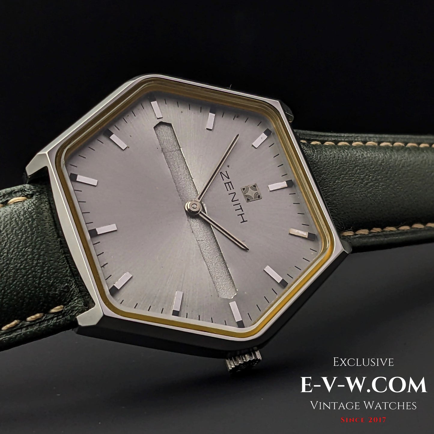 "54 Years Old Vintage Zenith Rare Hexagon Jumbo Ref. 01-3530-172 / Cal. 2320 / Vintage 1970"