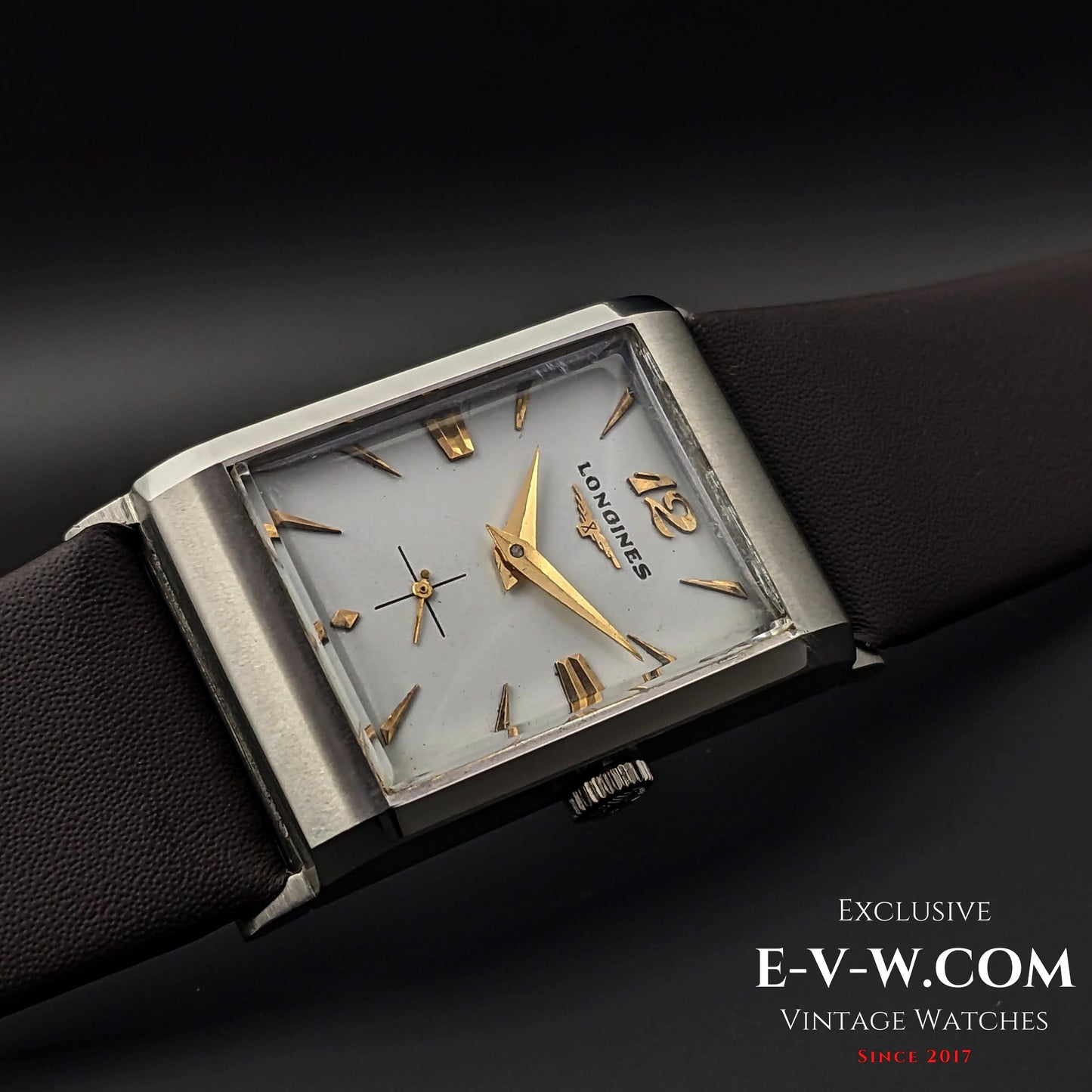 67 Years Old Vintage Longines Square Art Deco / Cal. 9LT / Vintage 1956