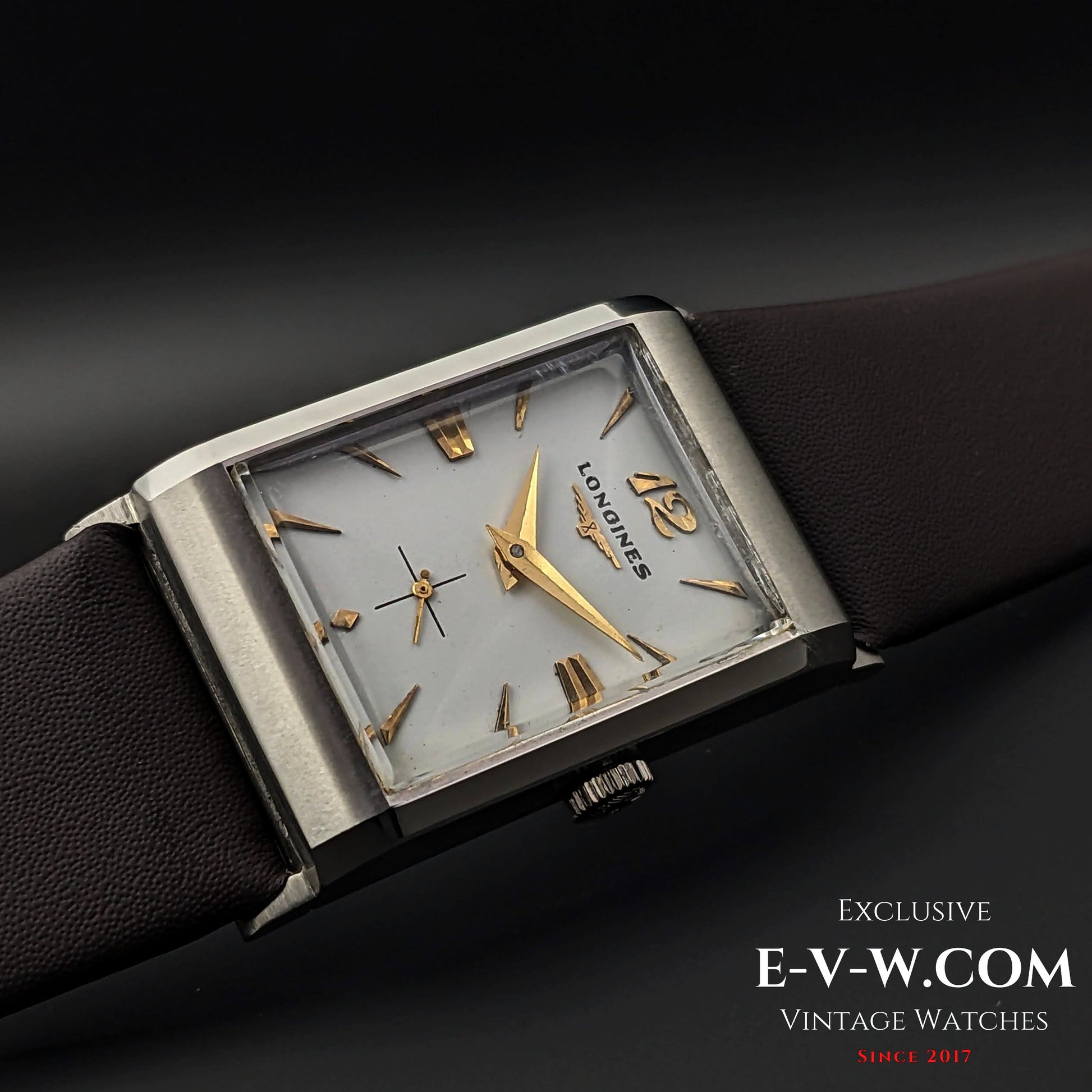 67 Years Old Vintage Longines Square Art Deco / Cal. 9LT / Vintage 1956