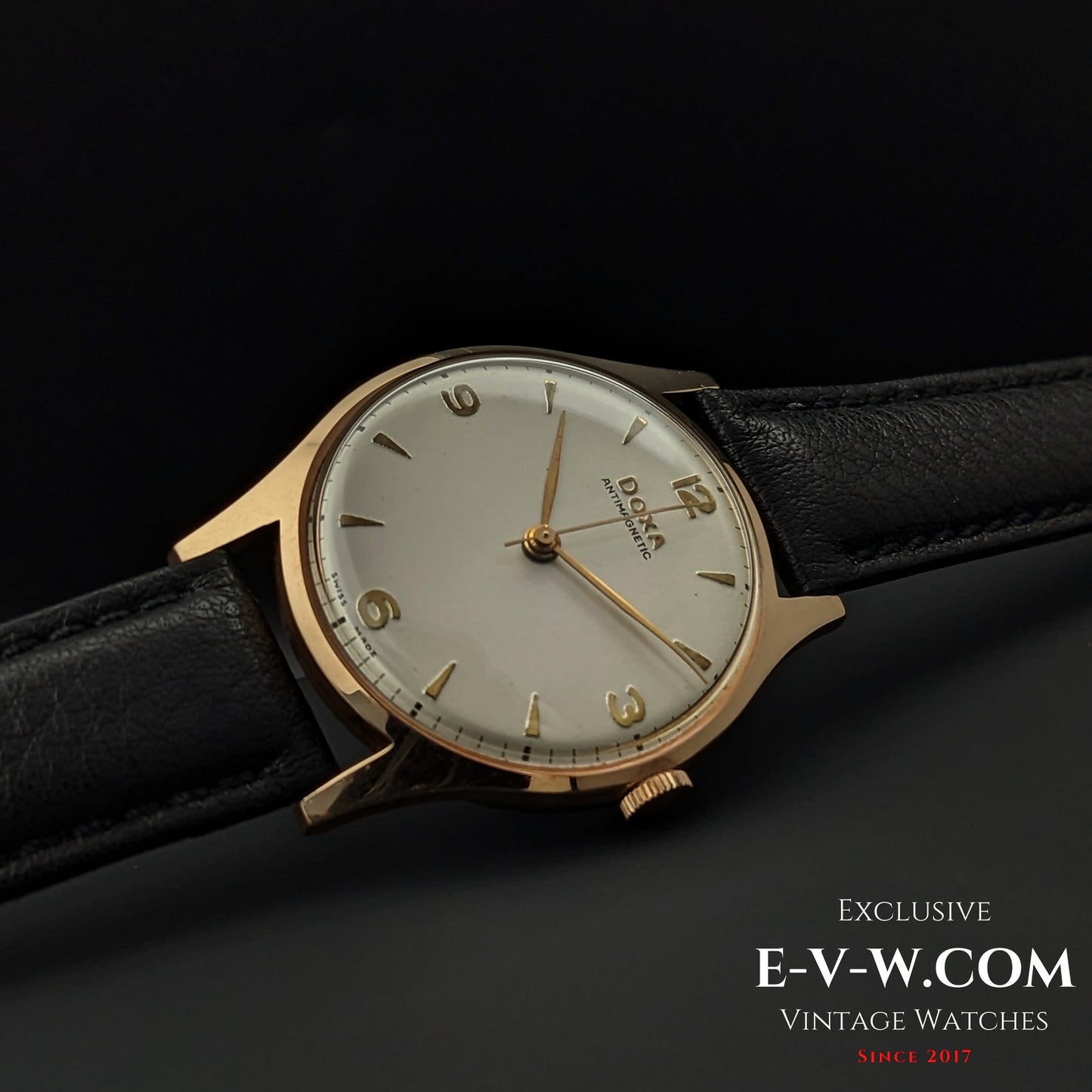 74 Vintage DOXA Antimagnatic / 14k Solid Gold / Cal. 11 1/2 1147 / Vintage1950